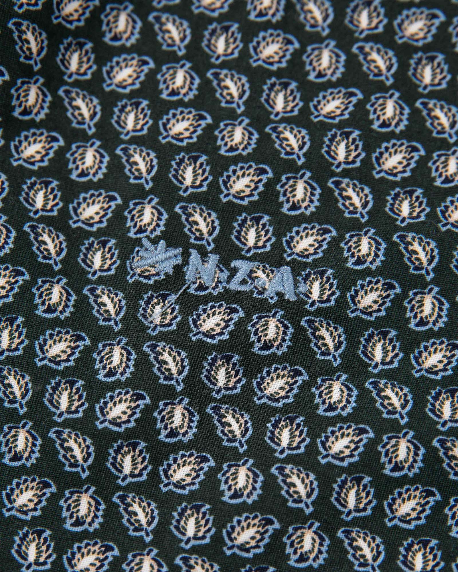 Chemise en coton élasthanne à manches longues - Crushing Green Chemise en coton élasthanne à manches longues - Crushing Green