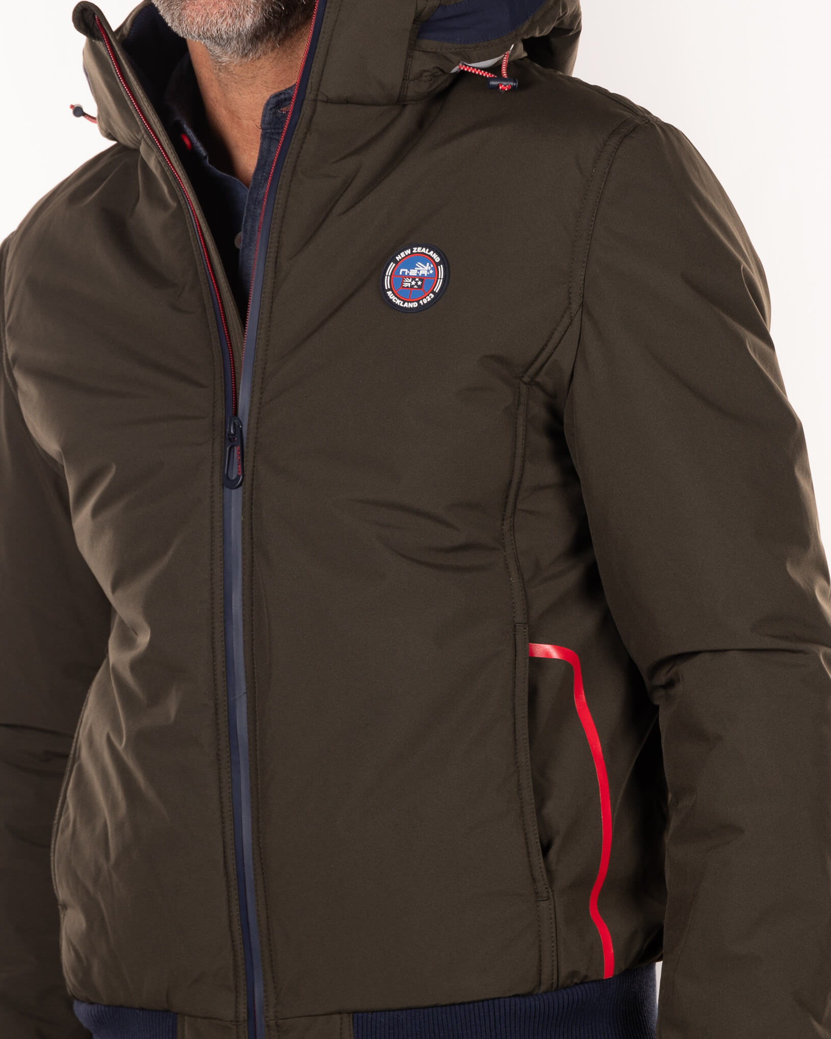 Bomber uni à capuche - Smoked Green Bomber uni à capuche - Smoked Green