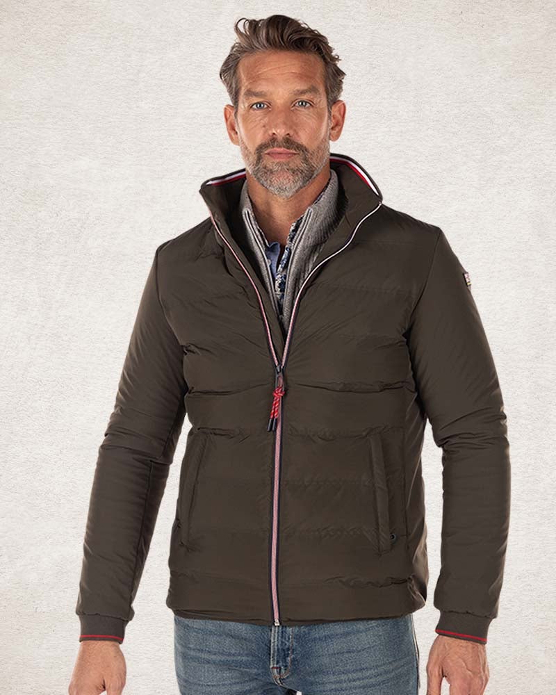Chaqueta lisa acolchada - Smoked Green Chaqueta lisa acolchada - Smoked Green