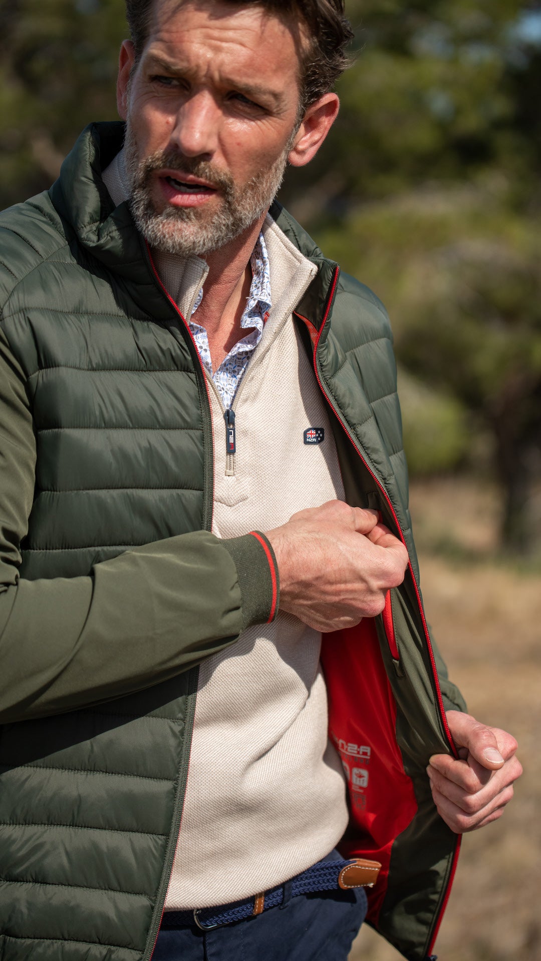 Gewatteerde jas met softshell - Jacket Army Gewatteerde jas met softshell - Jacket Army
