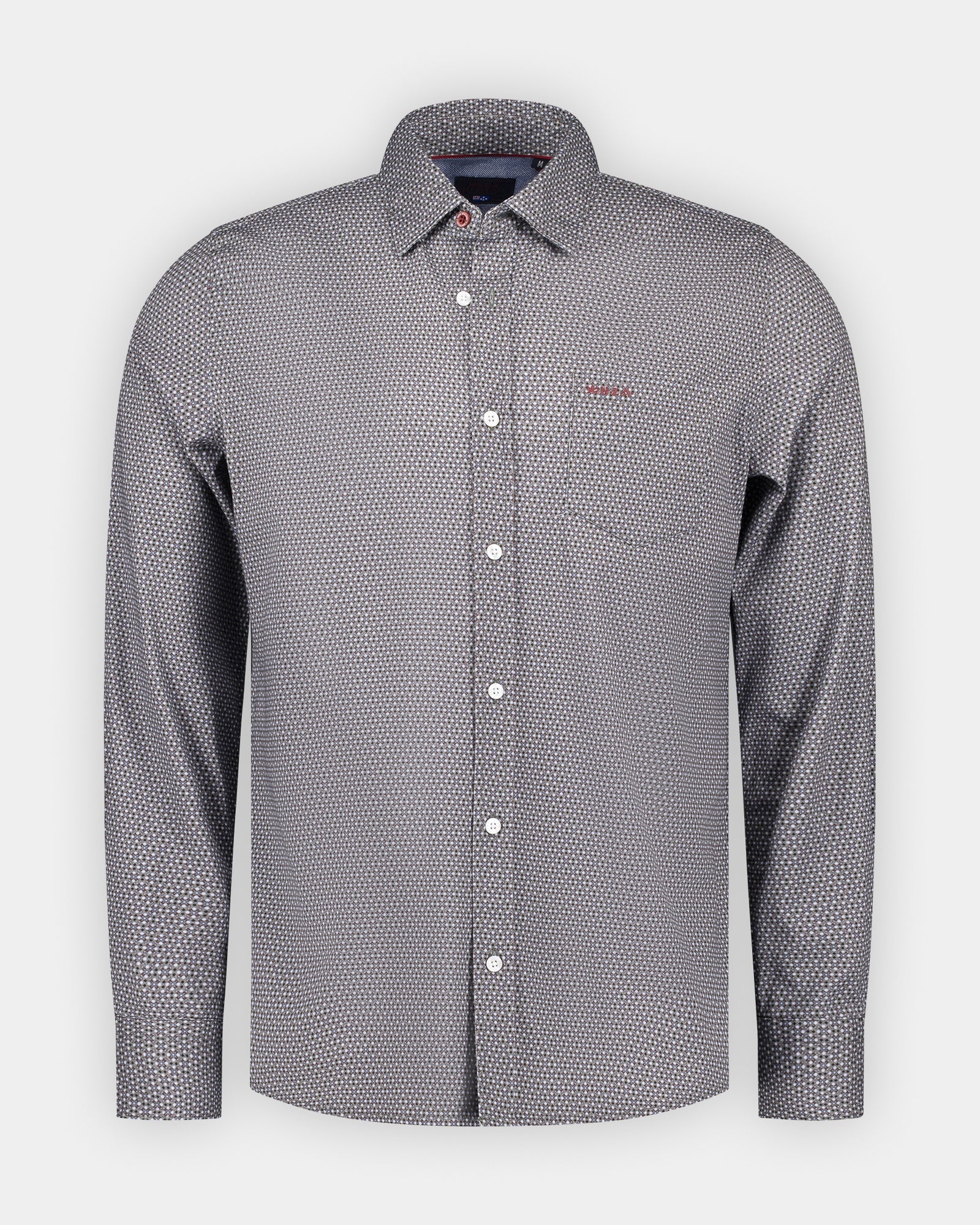 Grünes Baumwoll-Stretchhemd Grünes Baumwoll-Stretchhemd