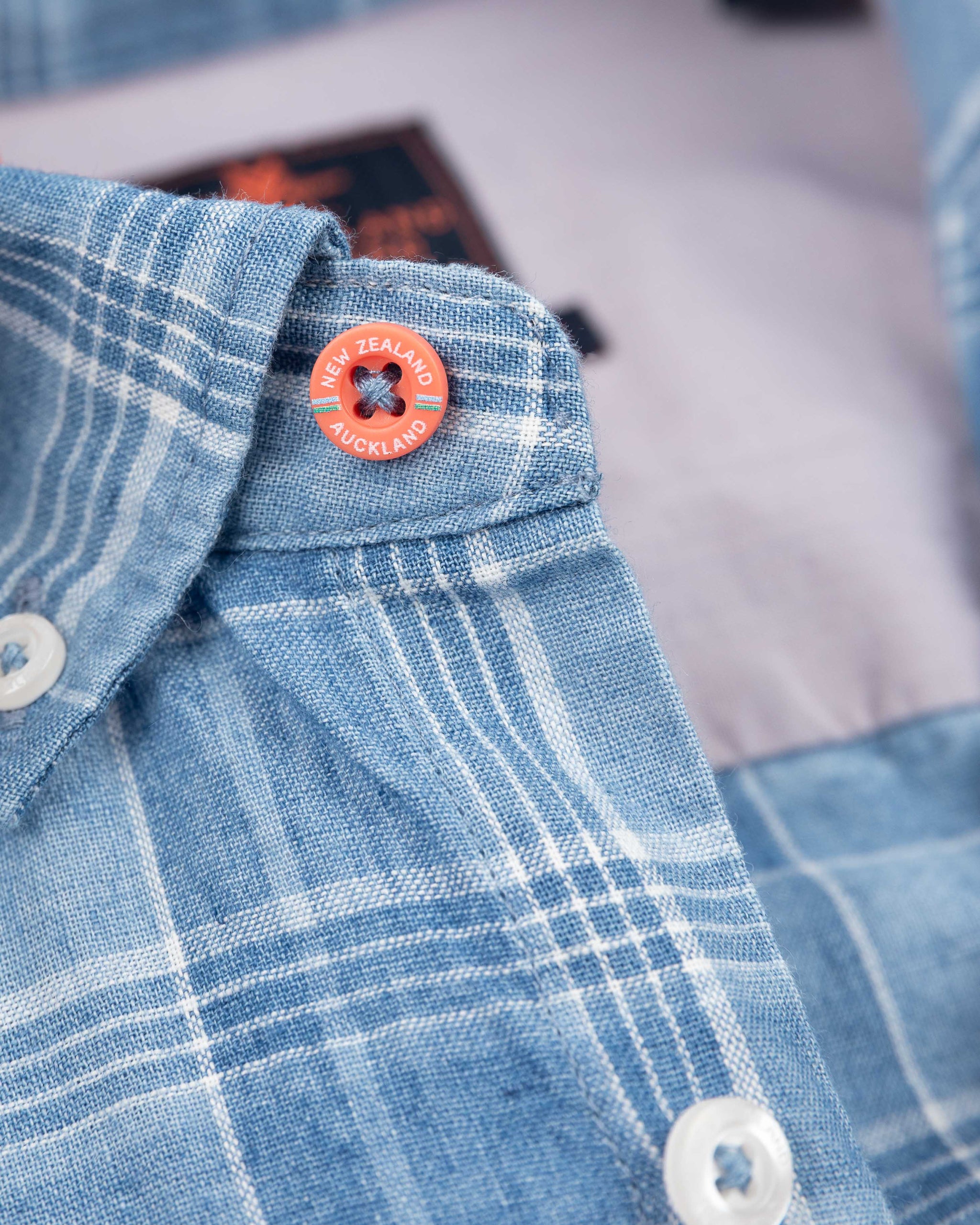 Indigo checkered cotton shirt - Light Indigo Indigo checkered cotton shirt - Light Indigo