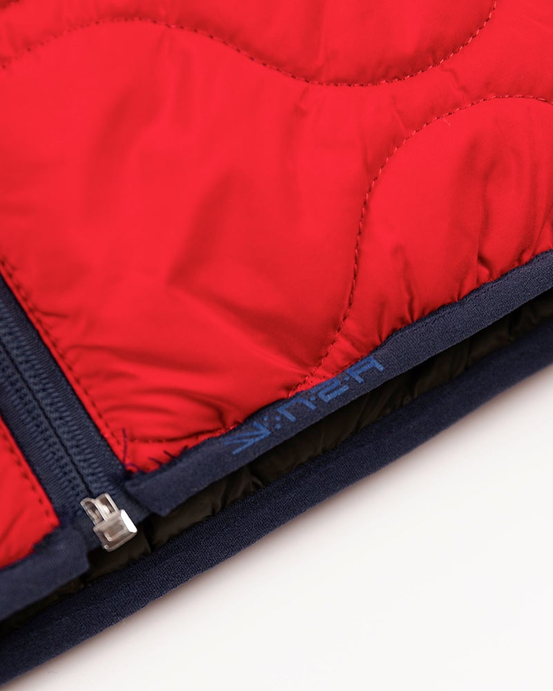 Effen gewatteerde bodywarmer - Carmine red Effen gewatteerde bodywarmer - Carmine red