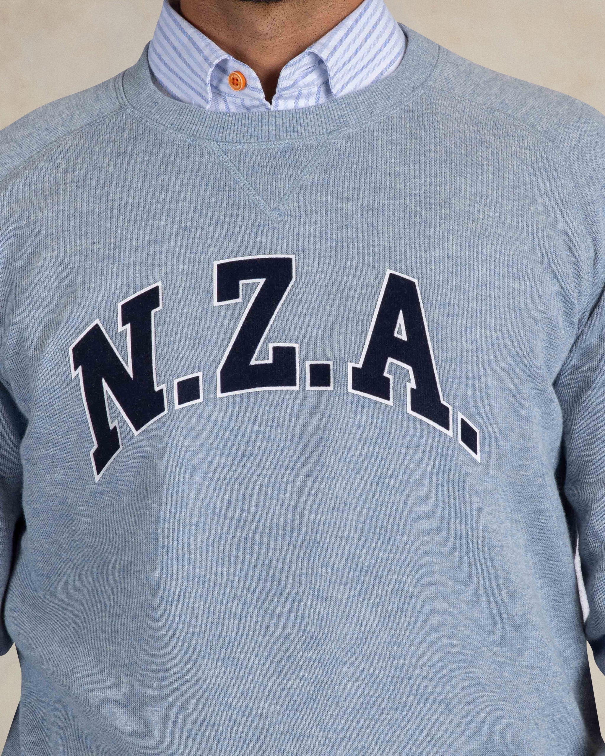 Sweatshirt logo bleu clair 100% coton Sweatshirt logo bleu clair 100% coton
