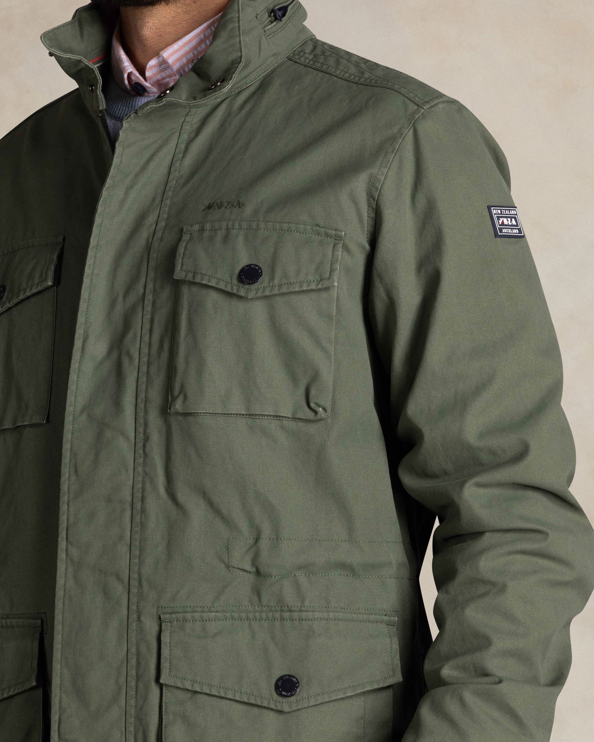 Veste field en coton vert Veste field en coton vert