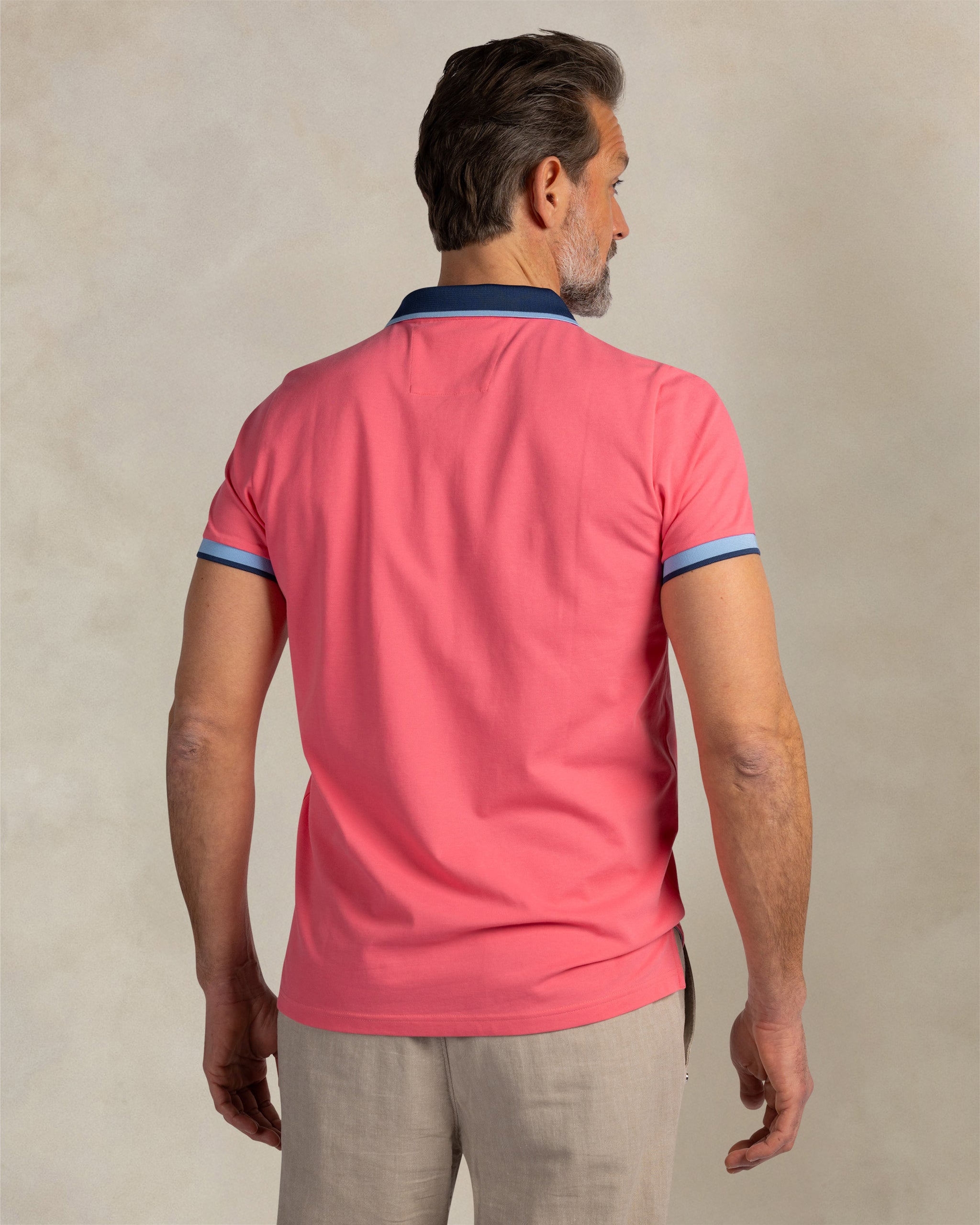Roze stretch polo Roze stretch polo