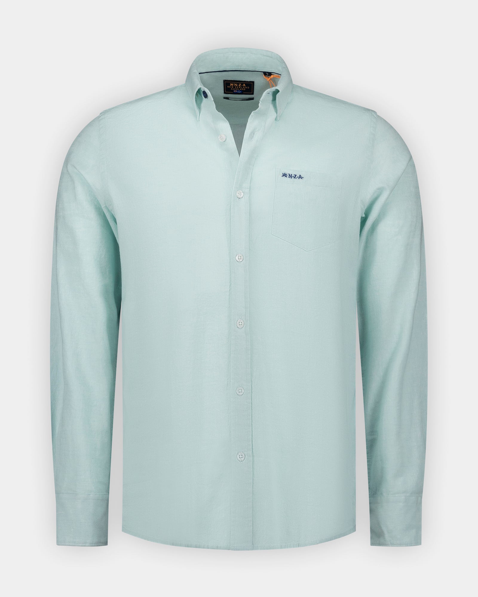 Camisa de lino verde claro Camisa de lino verde claro