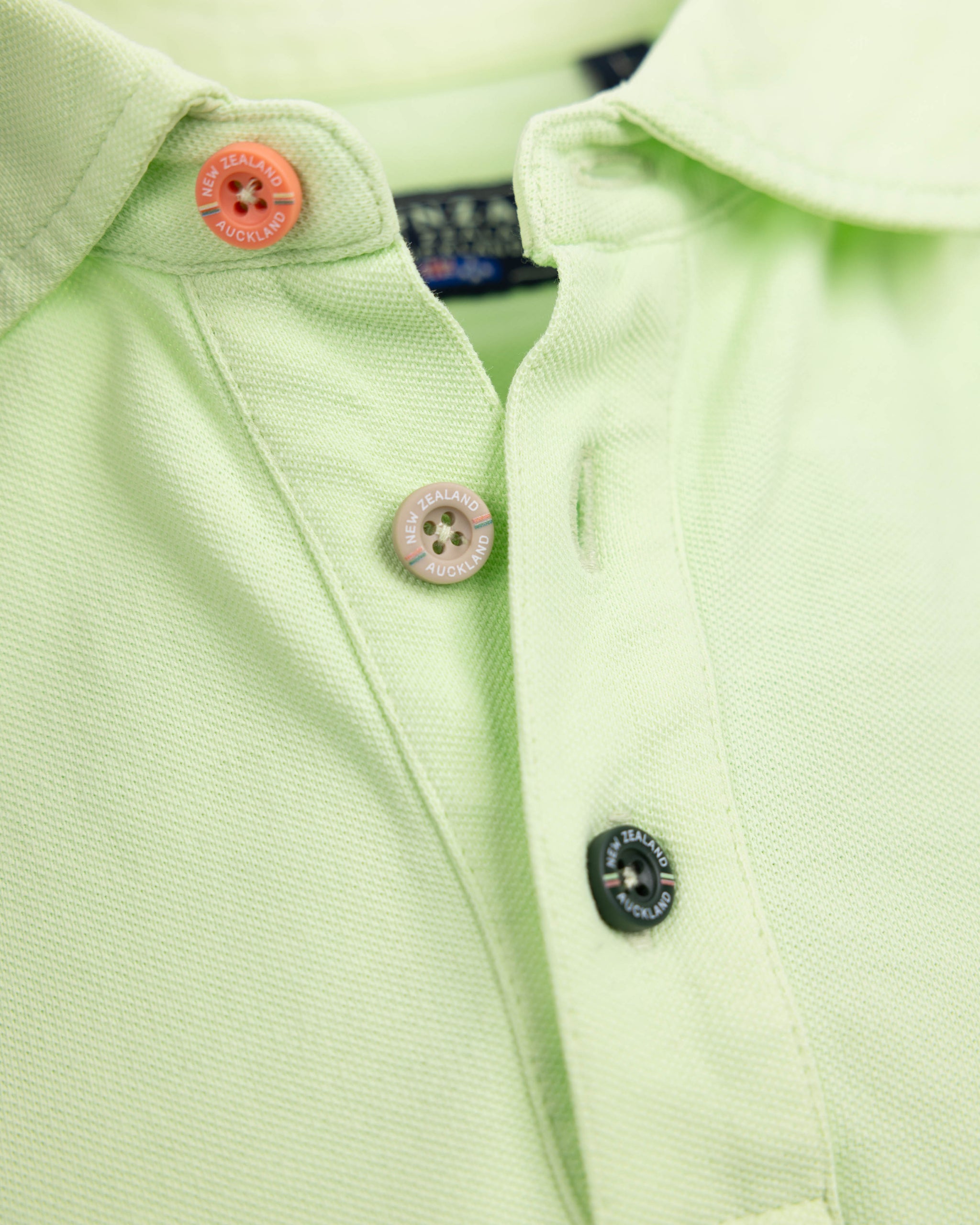 Effen katoenen mintgroene polo Effen katoenen mintgroene polo