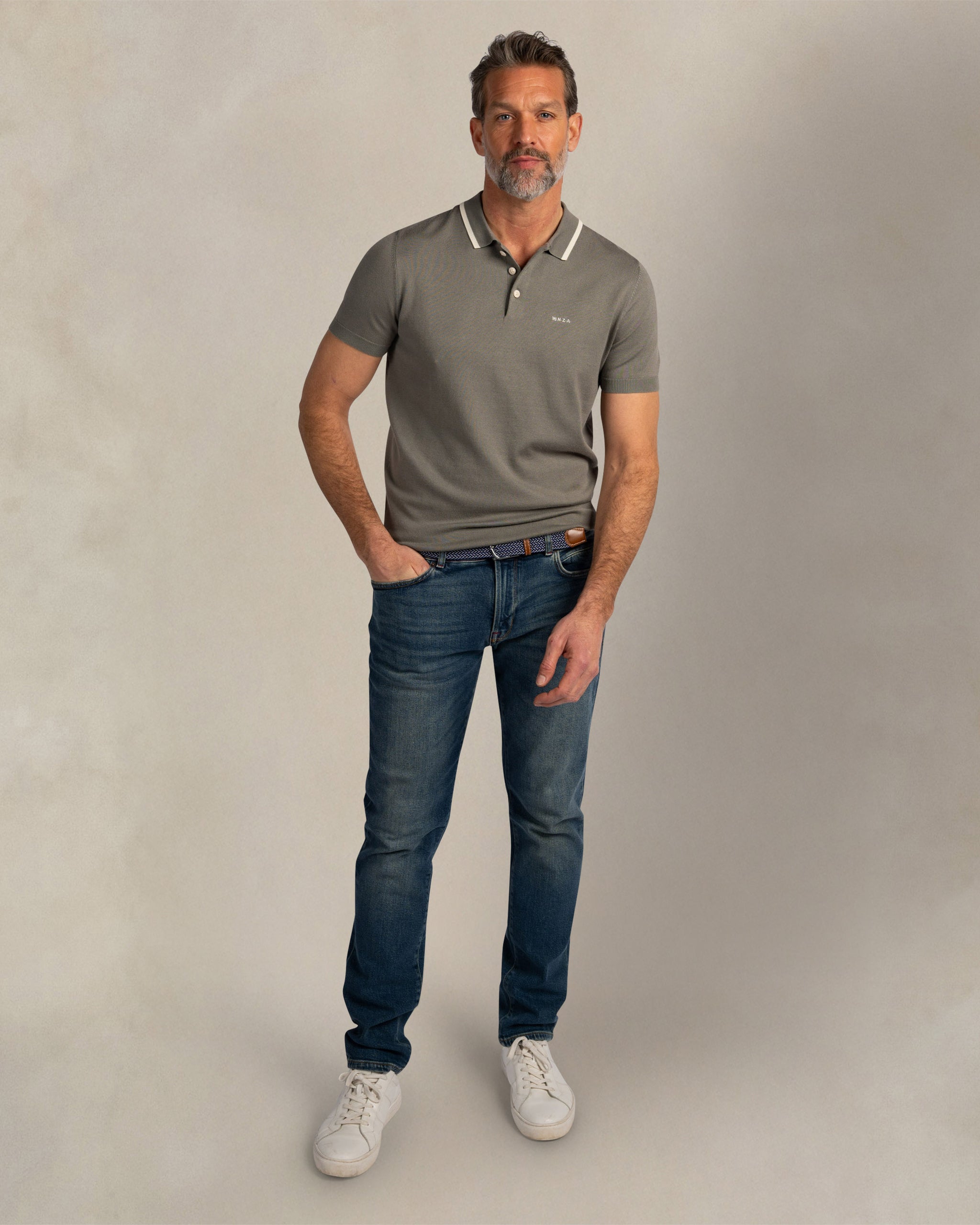 Grey stretch polo Grey stretch polo