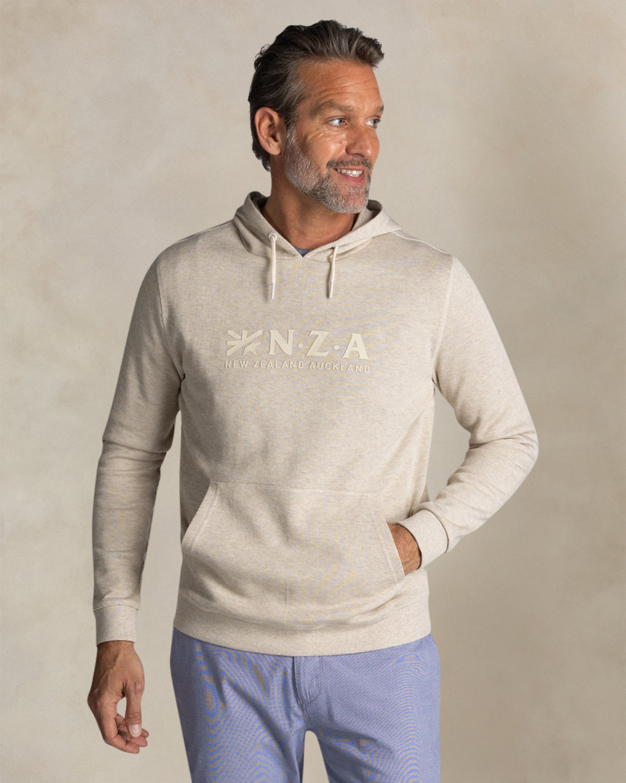 Sweat à capuche en coton écru Sweat à capuche en coton écru