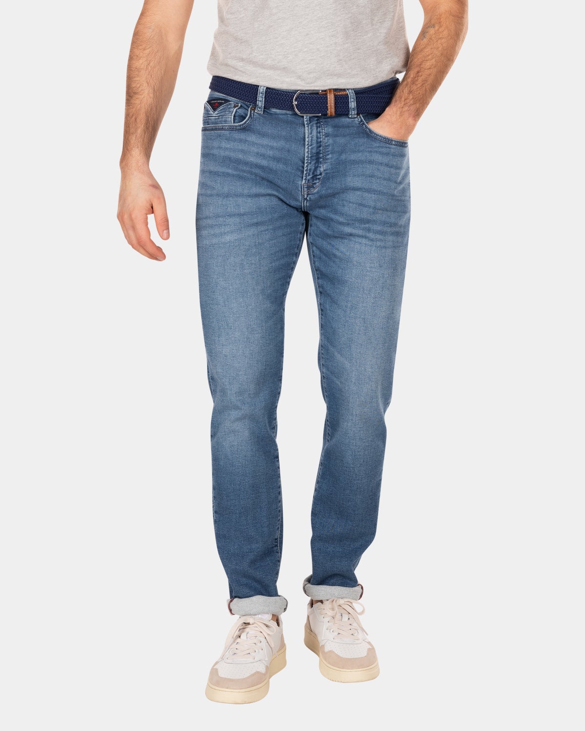 5-pocket spijkerbroek met stretch - Original Blue