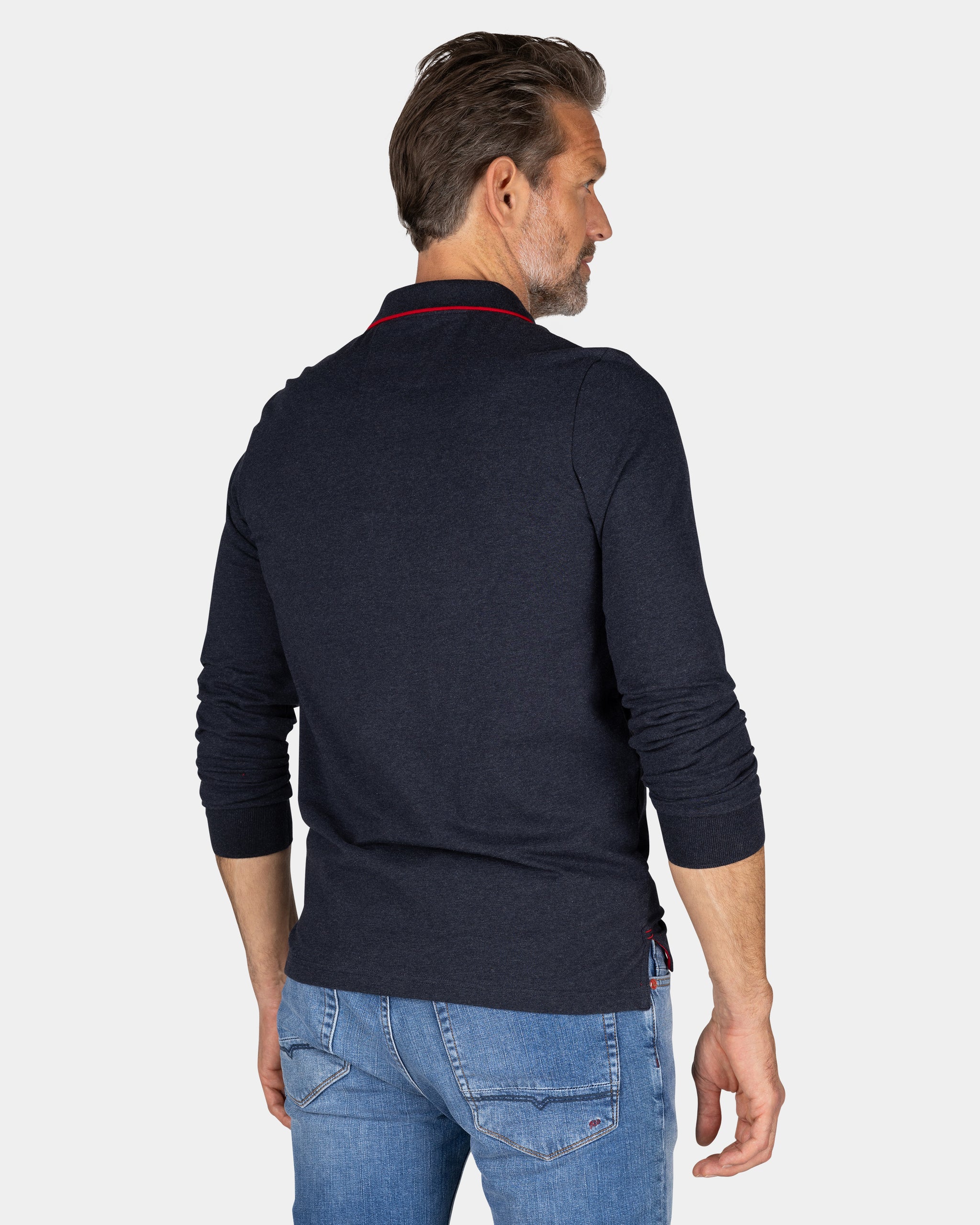 Donkerblauwe longsleeve polo - Winter Navy Donkerblauwe longsleeve polo - Winter Navy