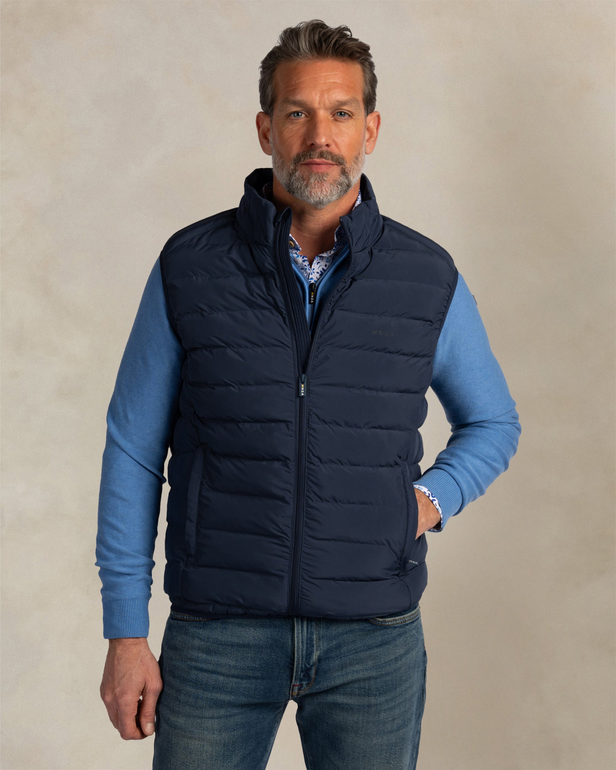 Dark blue padded bodywarmer Dark blue padded bodywarmer
