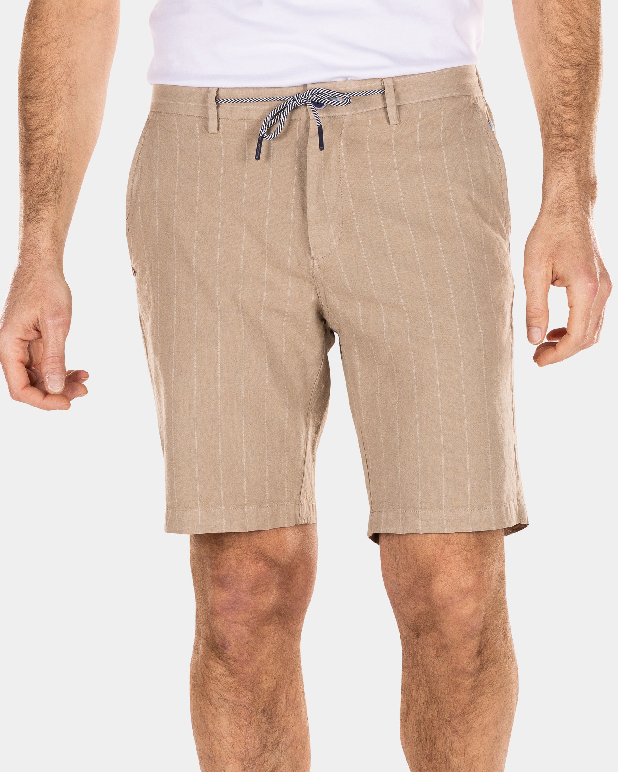 Linen short chinos - Shimmering Sand Linen short chinos - Shimmering Sand