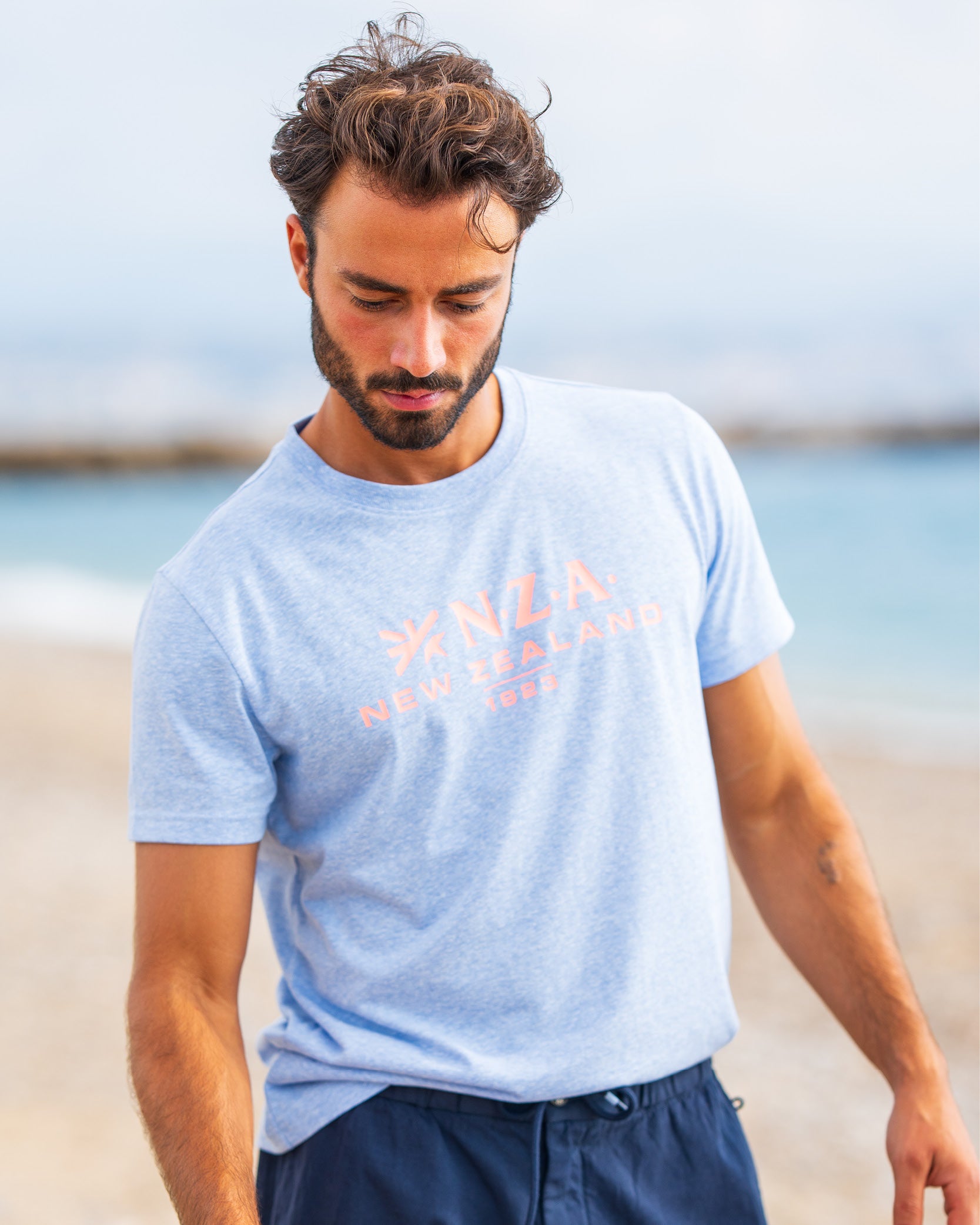 Lichtblauw logo t-shirt Lichtblauw logo t-shirt