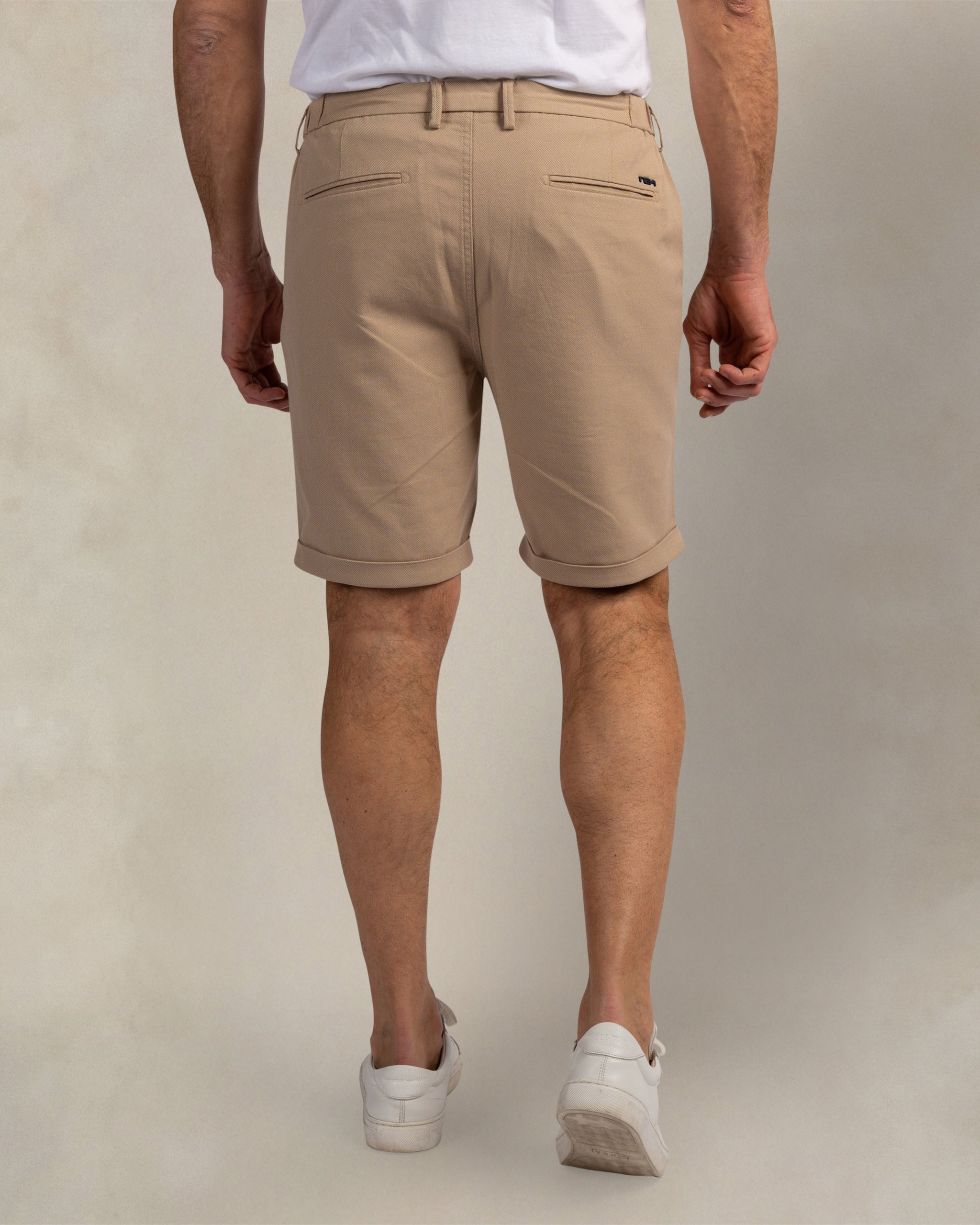 Beige Baumwollstretch-Shorts Beige Baumwollstretch-Shorts