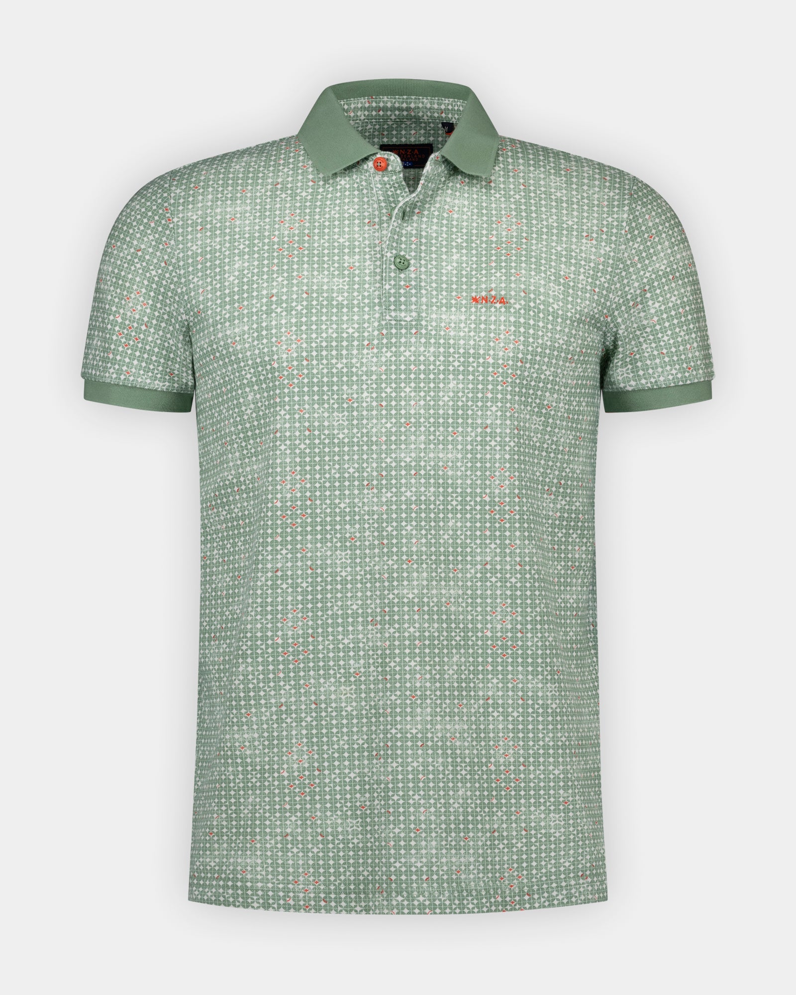 Polo verde 100% algodón con estampado Polo verde 100% algodón con estampado