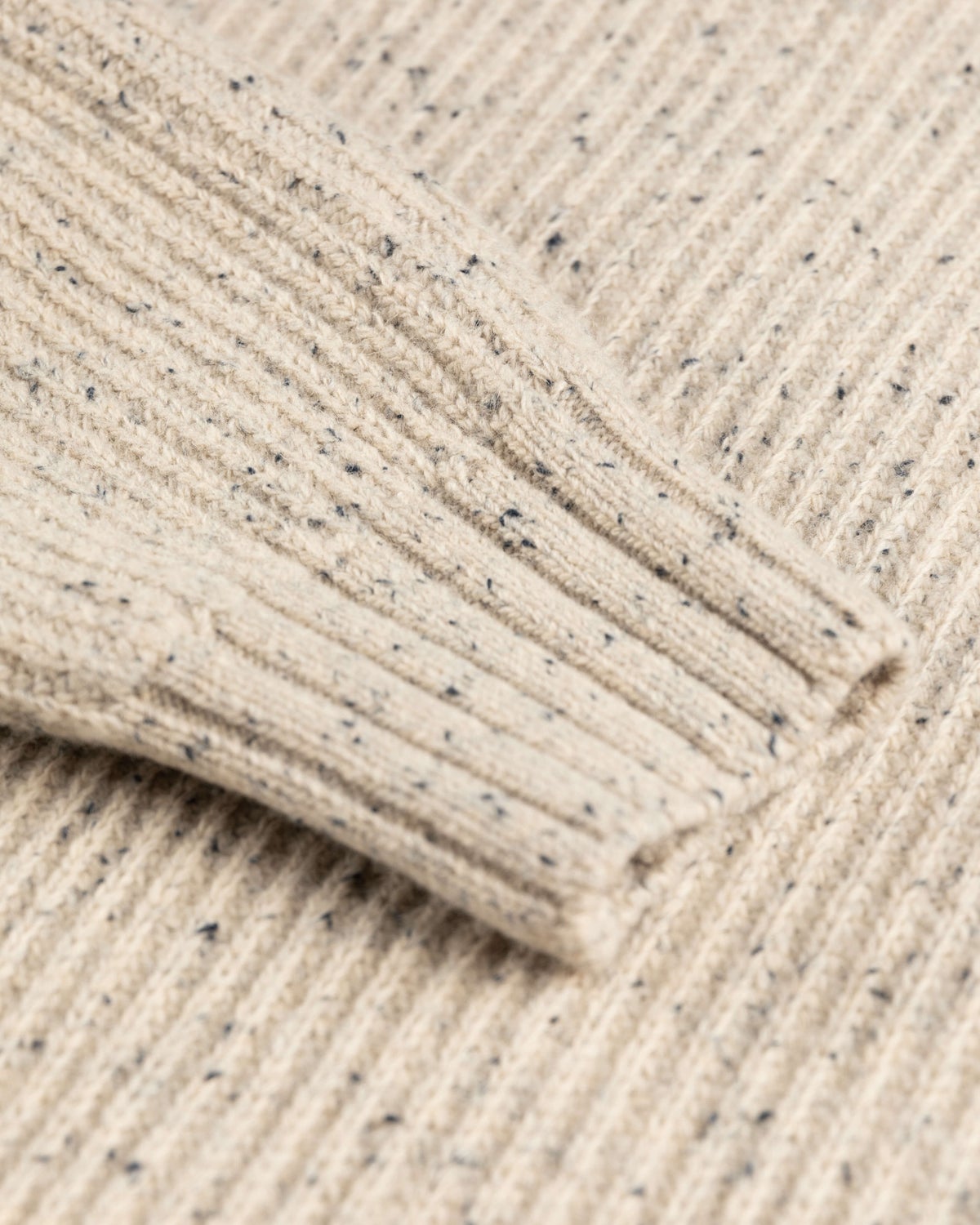 Einfarbiger Pullover mit halbem Reißverschluss Dry - Sea Silt Sand