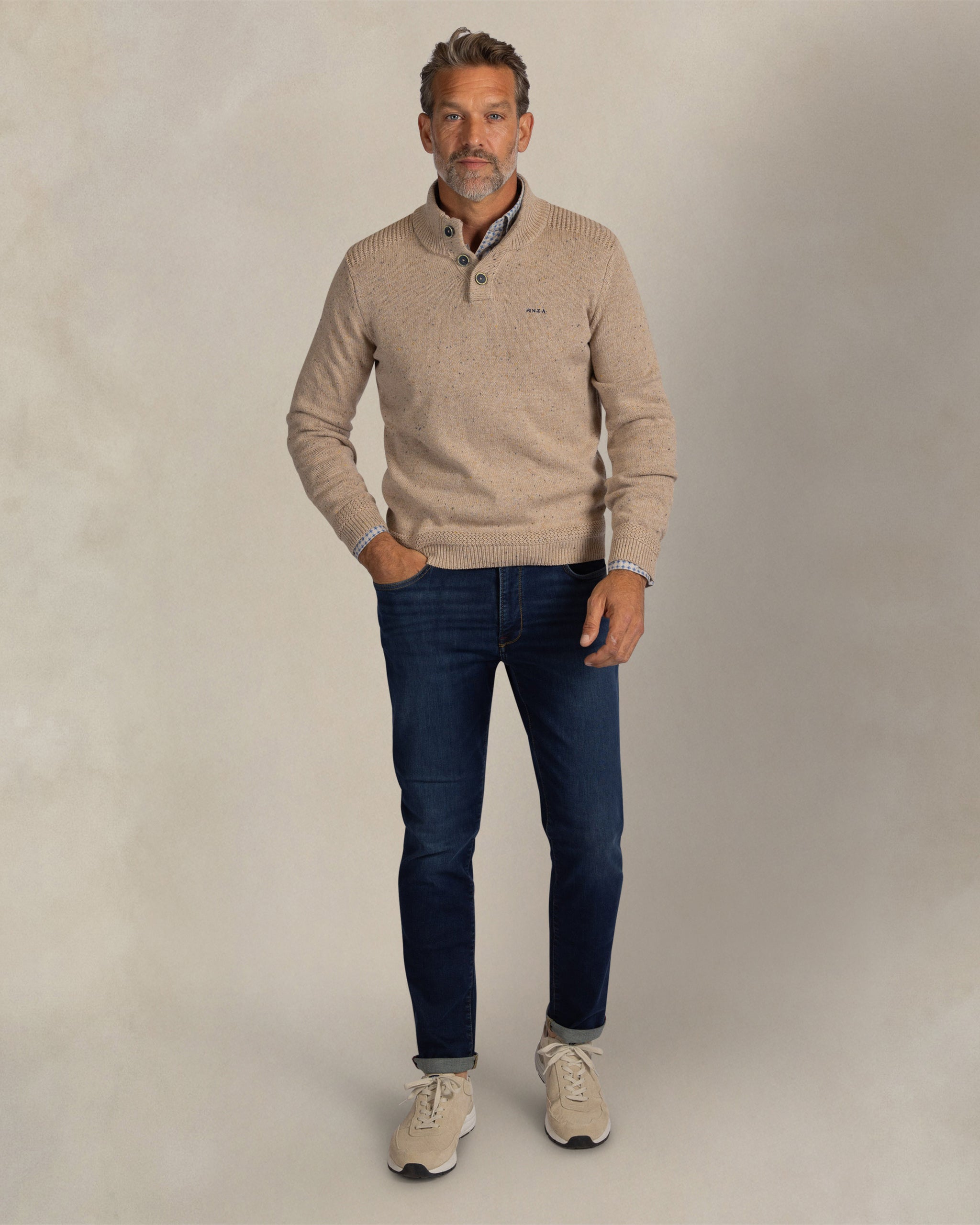 Ecru marled pullover Ecru marled pullover