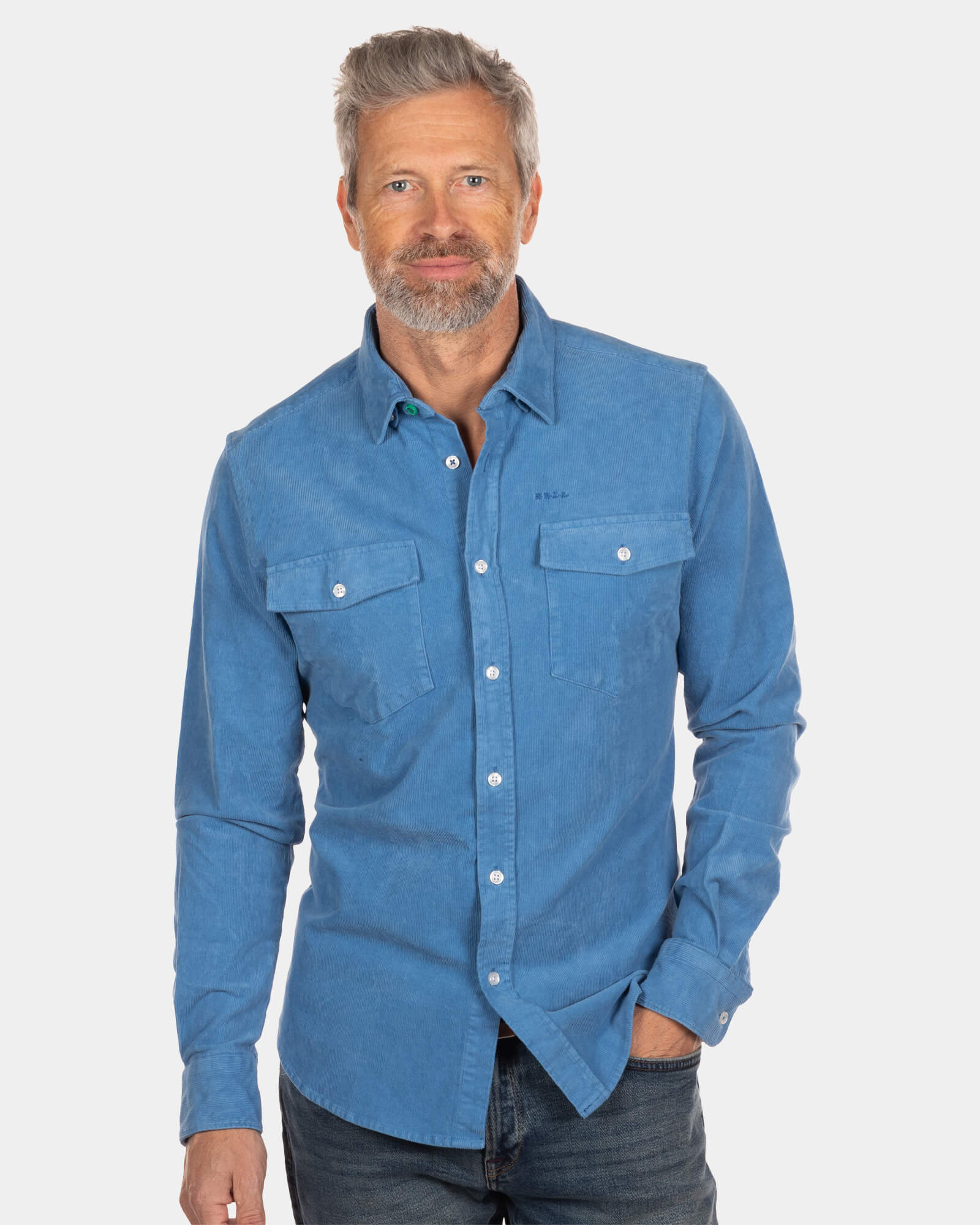 Corduroy overshirt Opuiaki - Cook's Blue Corduroy overshirt Opuiaki - Cook's Blue