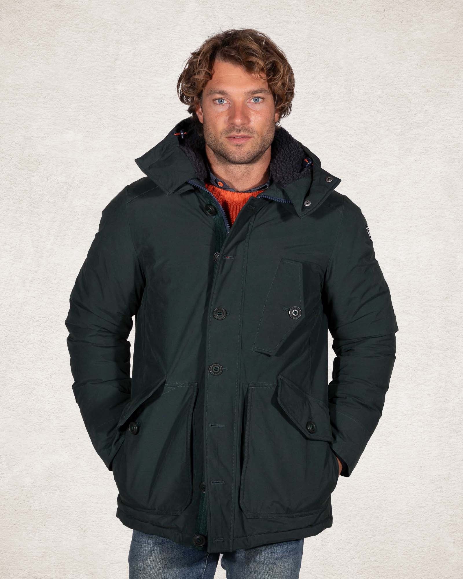 Parka à capuche en toile - Crushing Green Parka à capuche en toile - Crushing Green