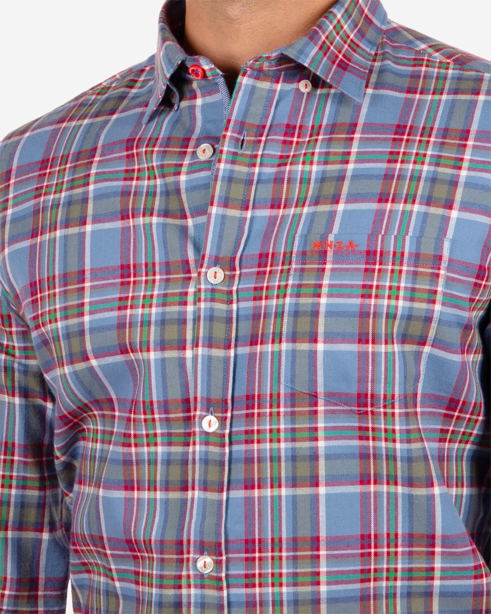 Chemise en flanelle à carreaux Opawa - Blue Multicolour Chemise en flanelle à carreaux Opawa - Blue Multicolour