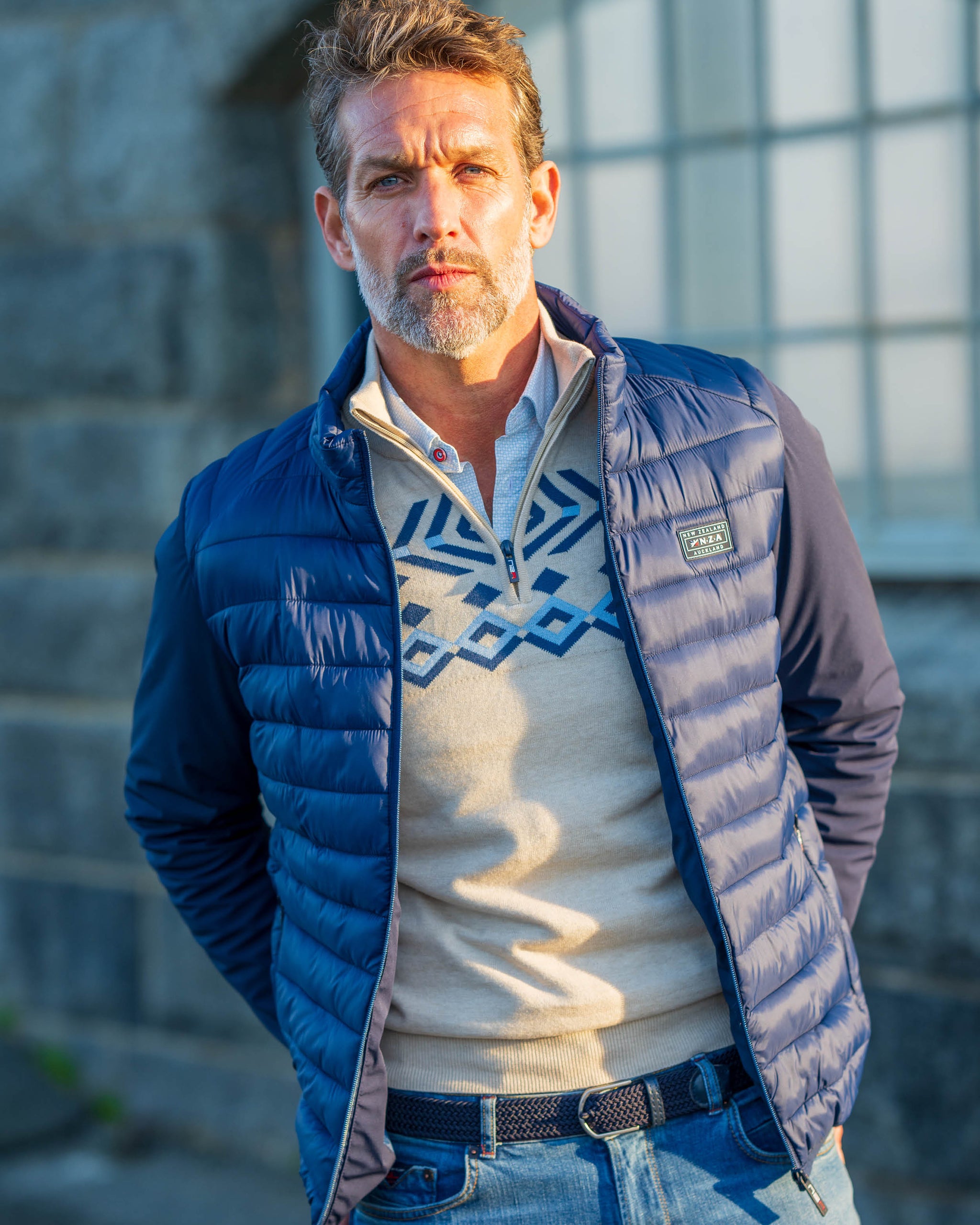 Veste matelassée bleue Veste matelassée bleue