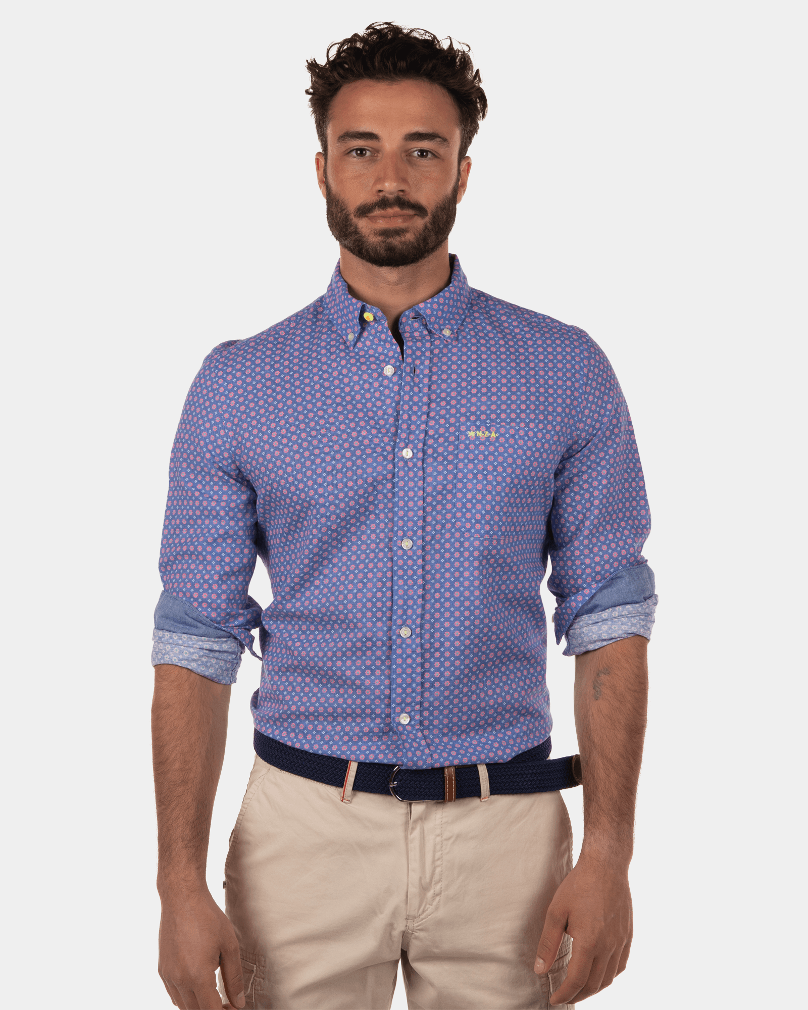 Onerahi overhemd - Blue Multicolour Onerahi overhemd - Blue Multicolour