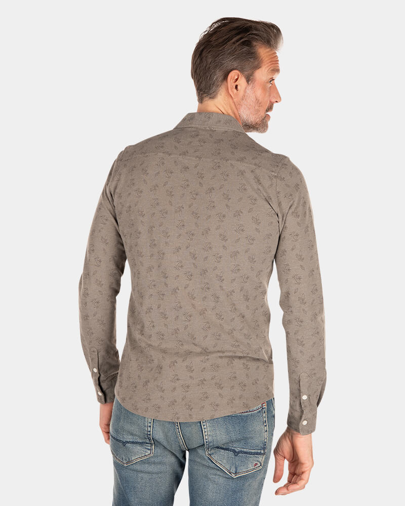 Graues Hemd mit Blumendruck - Misty Army Graues Hemd mit Blumendruck - Misty Army