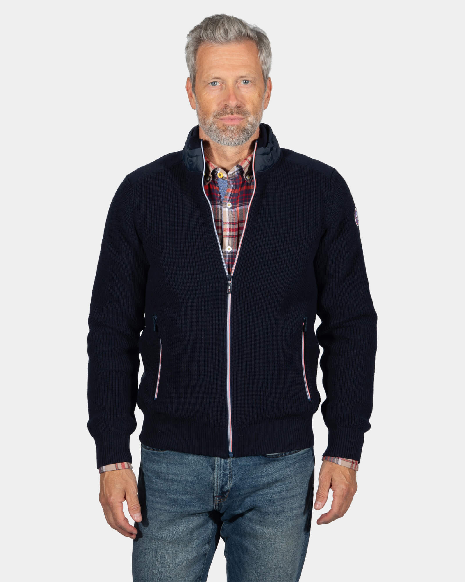 Katoenen vest Fish - Ink Navy Katoenen vest Fish - Ink Navy