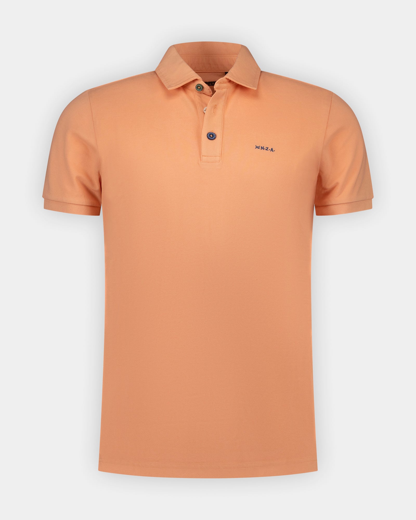 Oranje katoenen stretch polo Oranje katoenen stretch polo