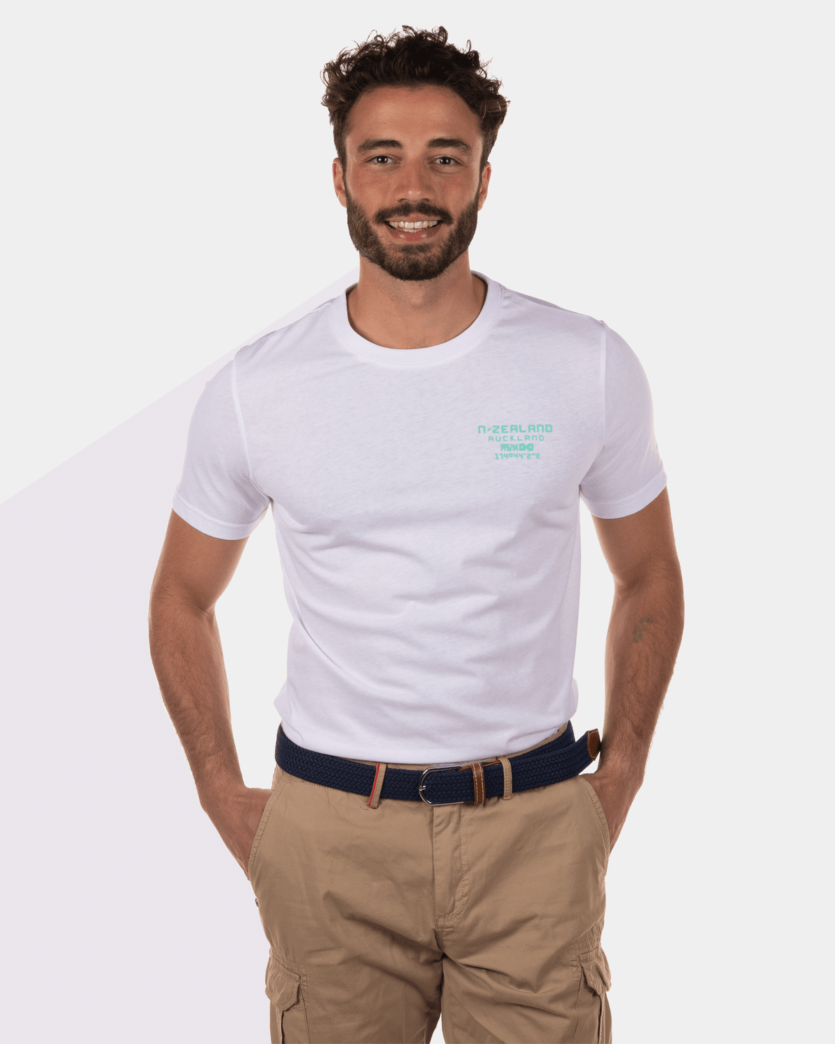 T-shirt Pouakai col rond - White