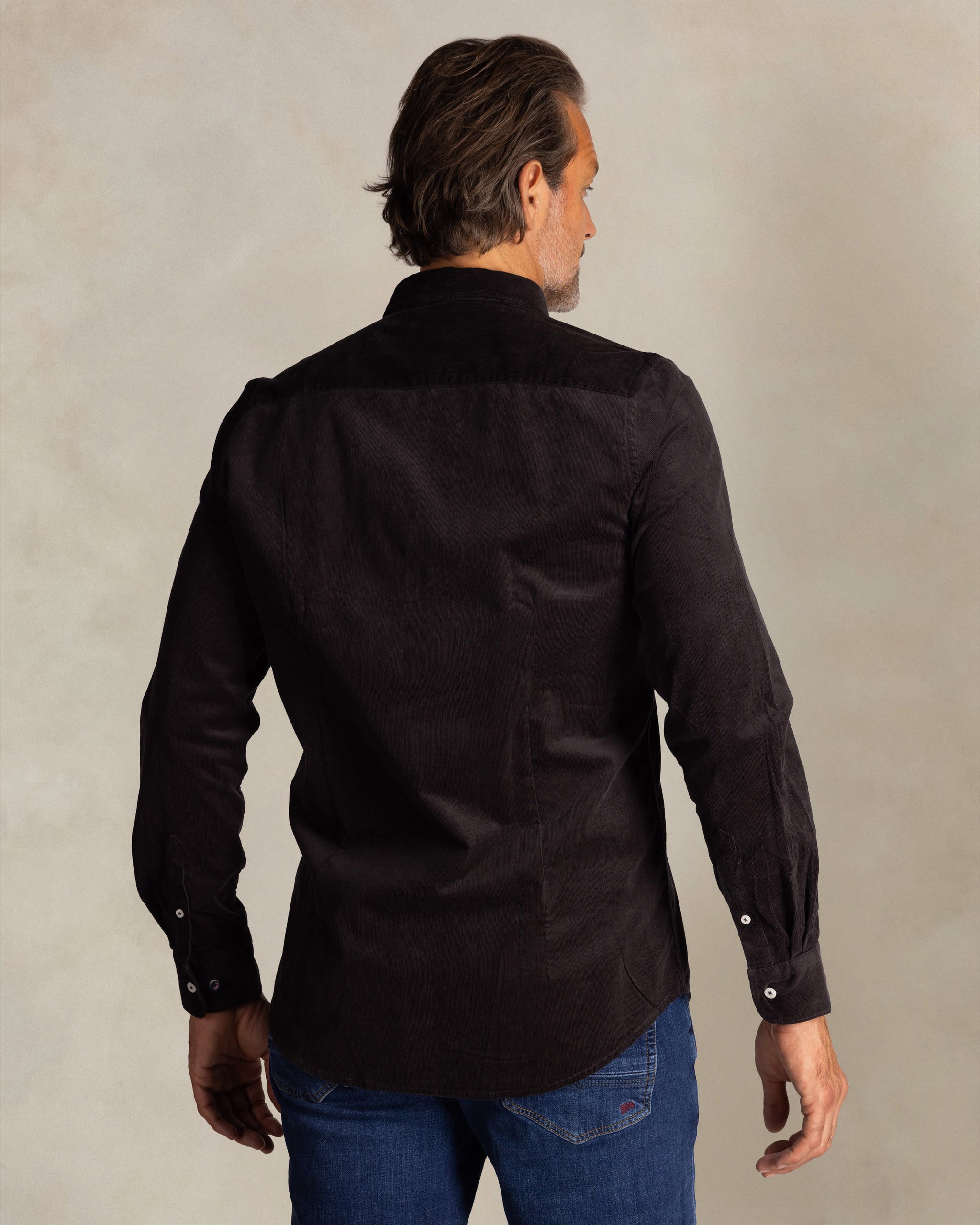 Chemise stretch en coton écru Chemise stretch en coton écru