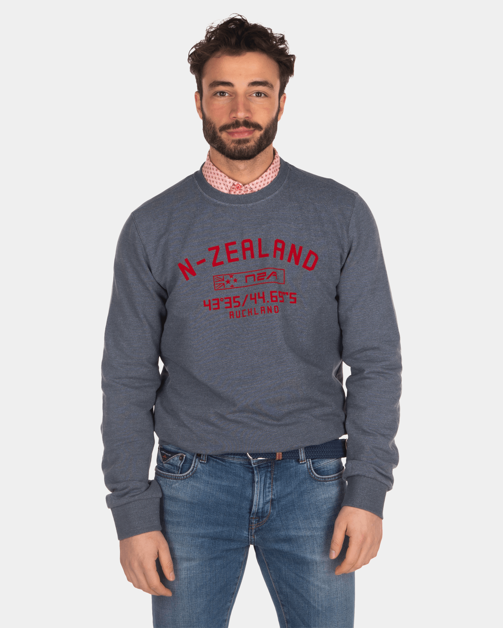Sweat ras du cou coton - Green Grey Sweat ras du cou coton - Green Grey