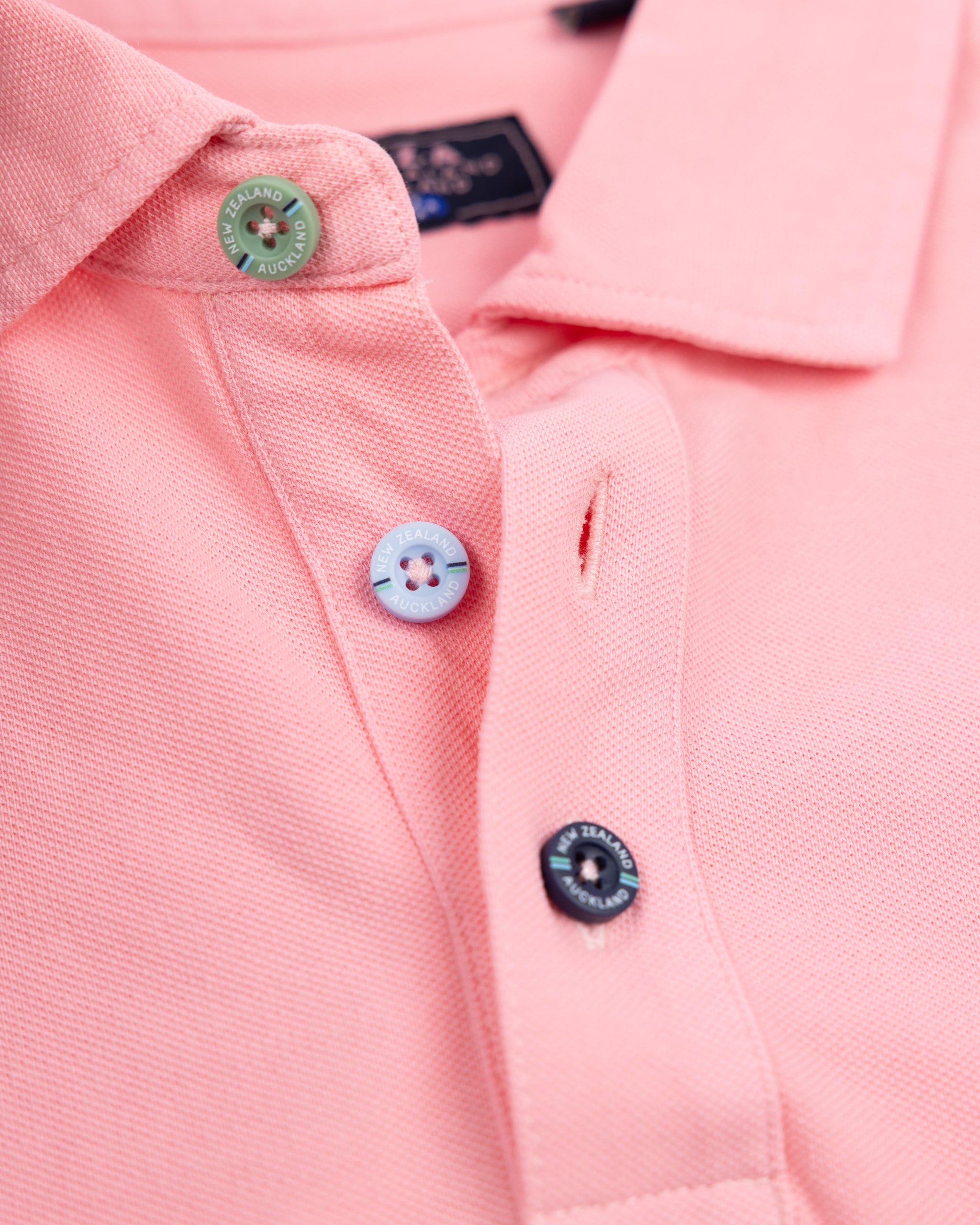 Polo uni en coton rose pastel Polo uni en coton rose pastel