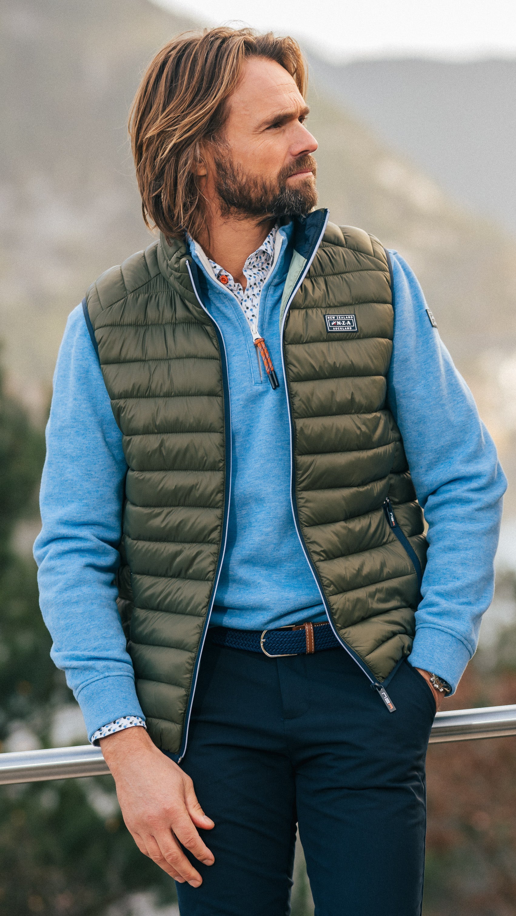Gilet matelassé vert foncé - Quartz Green Gilet matelassé vert foncé - Quartz Green