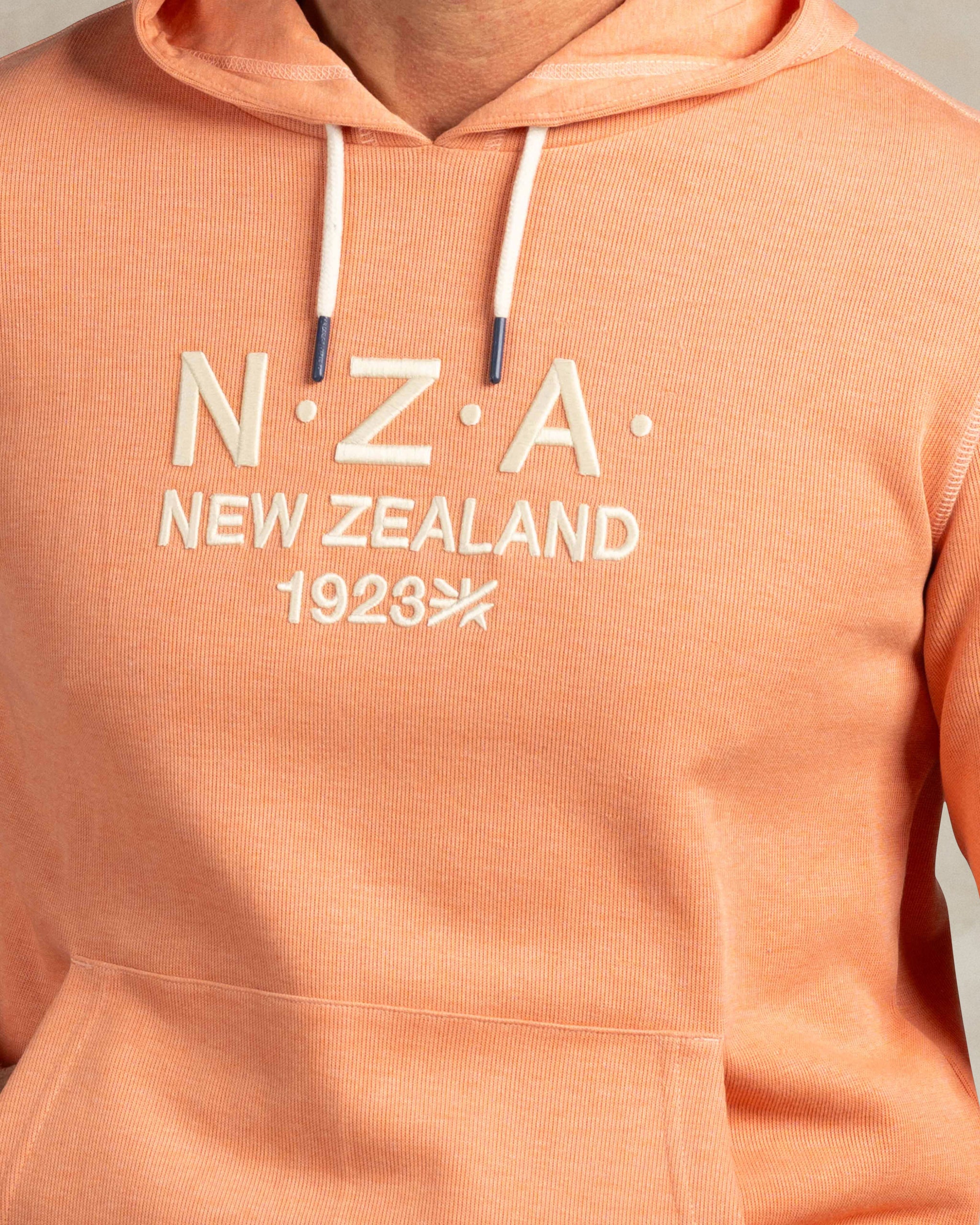 Oranje katoenen hoodie Oranje katoenen hoodie