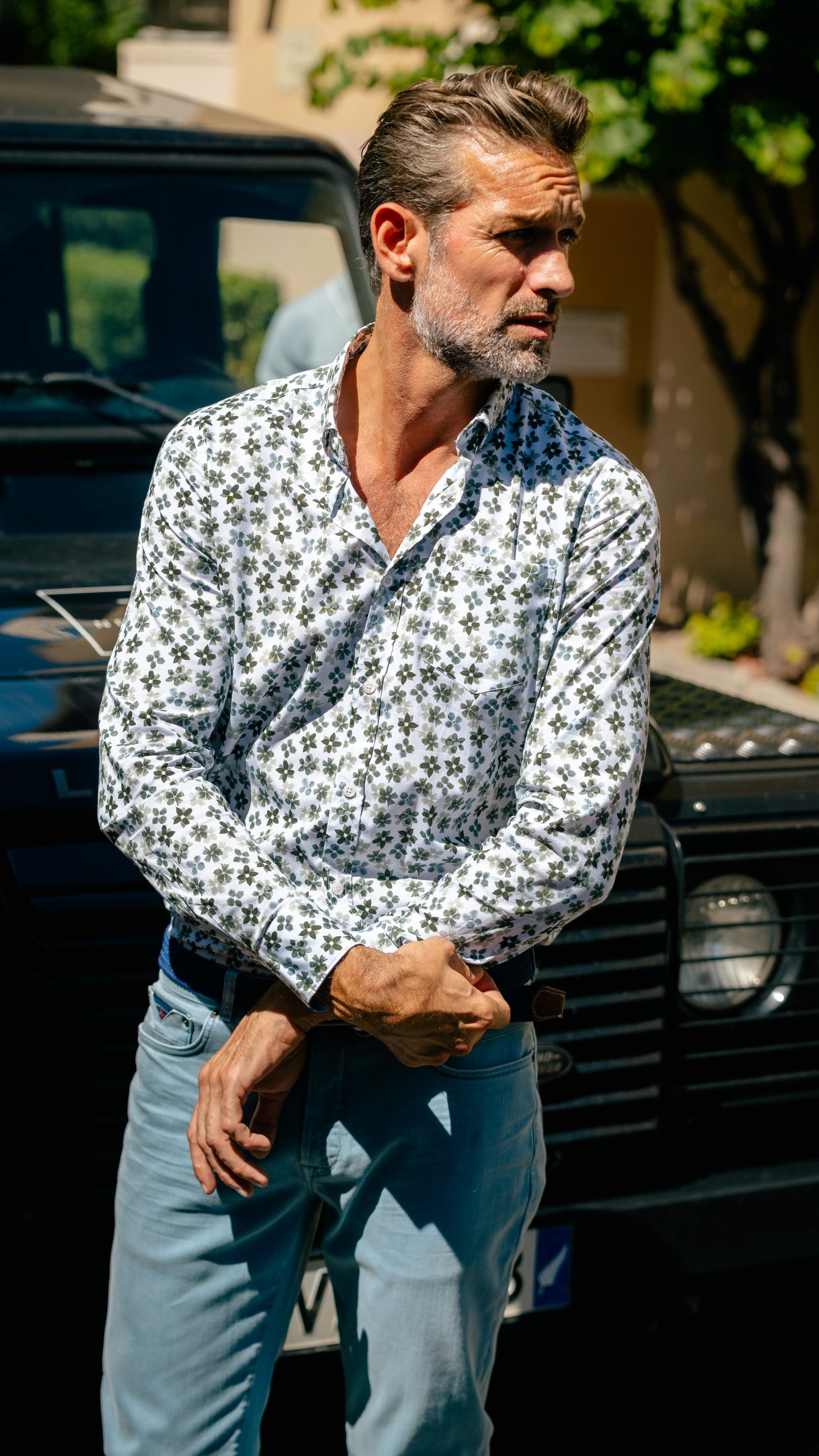 Chemise imprimホe blanche et verte - Ecru Chemise imprimホe blanche et verte - Ecru