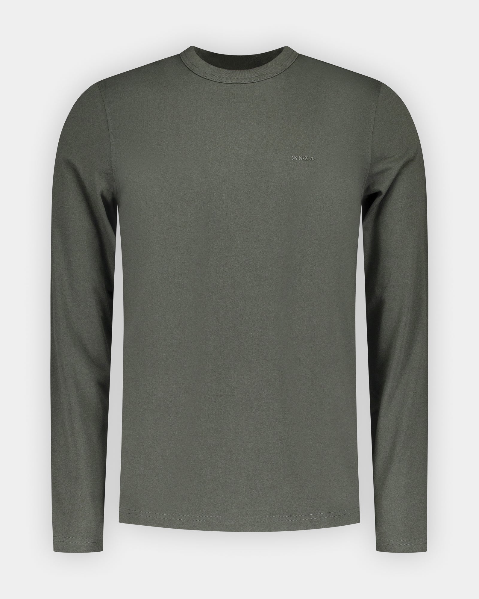 Groene katoenen longsleeve Groene katoenen longsleeve