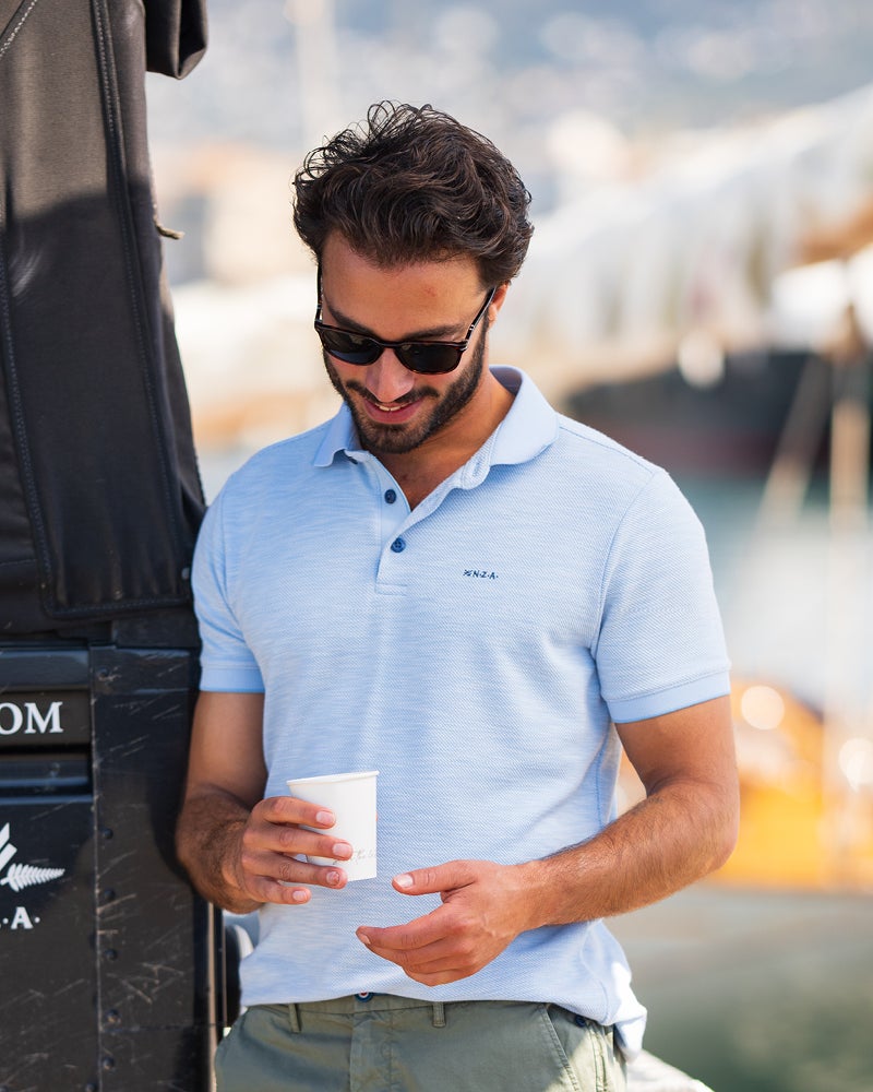 Polo azul claro Polo azul claro