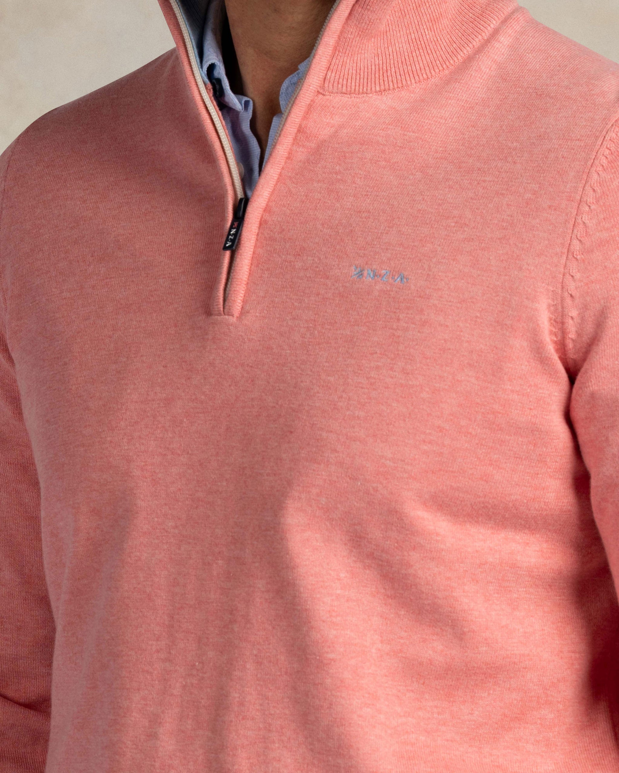 Pink 100% cotton quarter zip pullover Pink 100% cotton quarter zip pullover