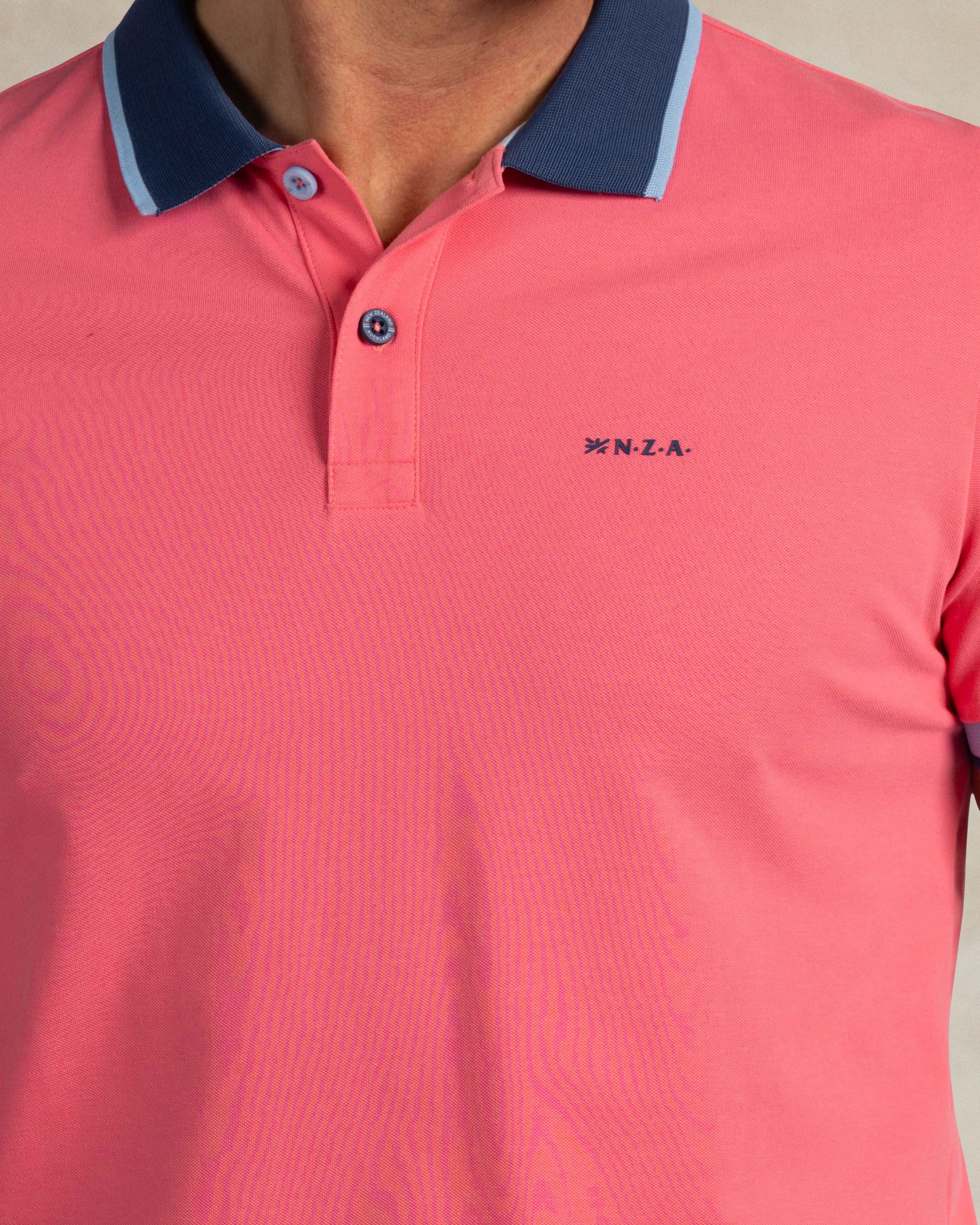 Roze stretch polo Roze stretch polo