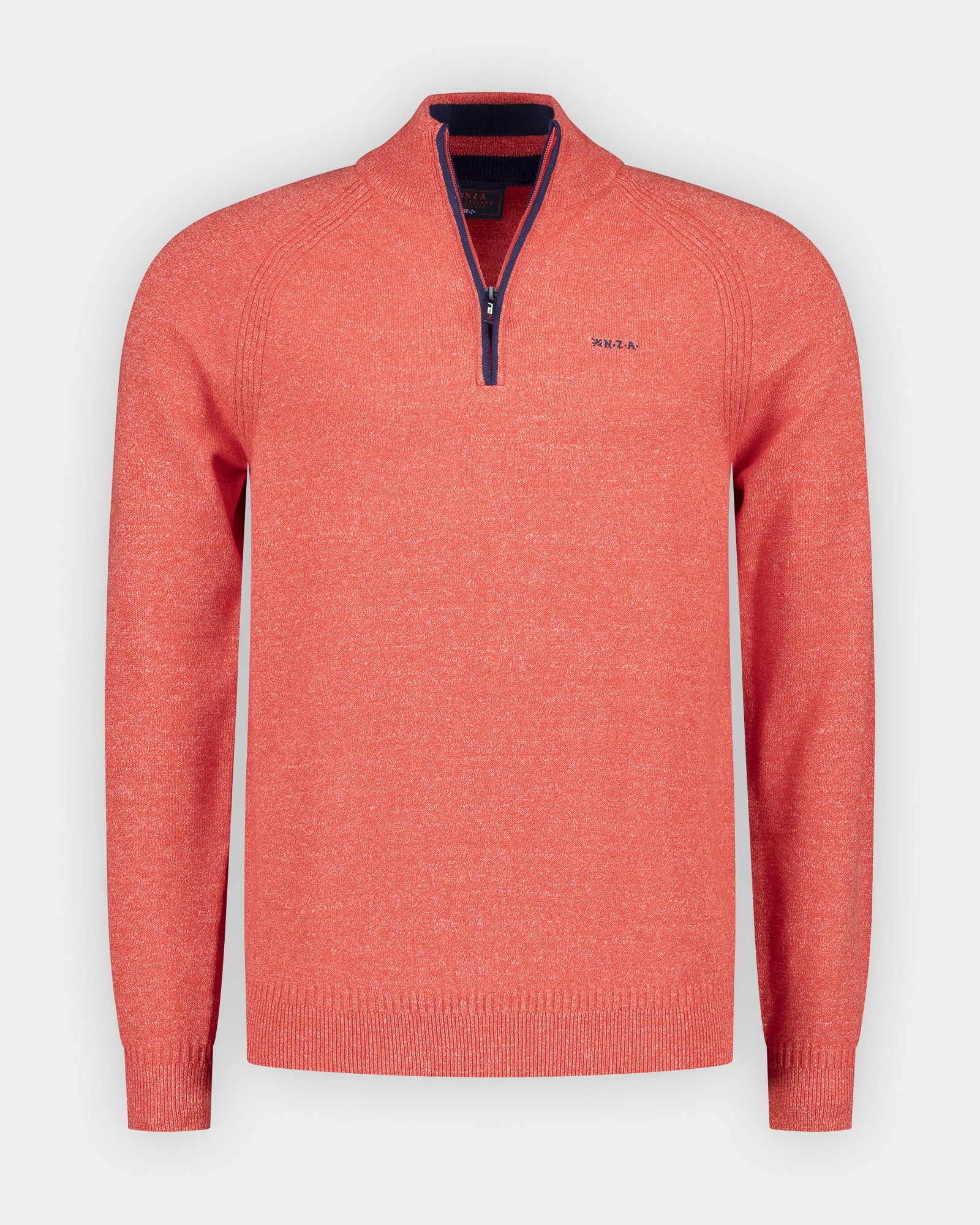 Rote Baumwoll-Halbreißverschluss-Pullover Rote Baumwoll-Halbreißverschluss-Pullover