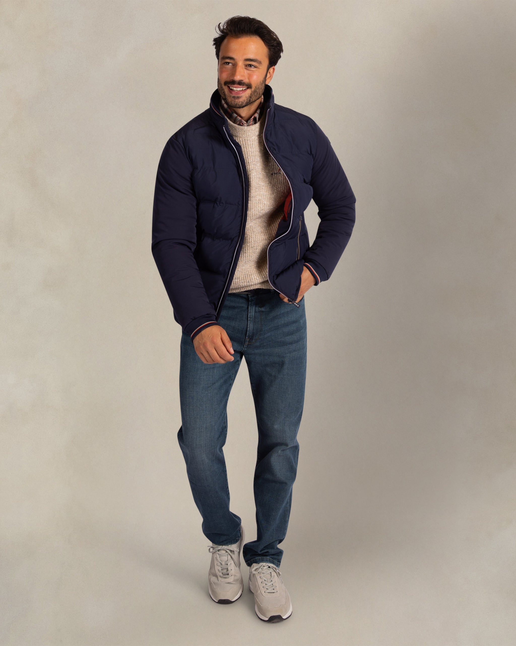 Dark blue padded jacket Dark blue padded jacket