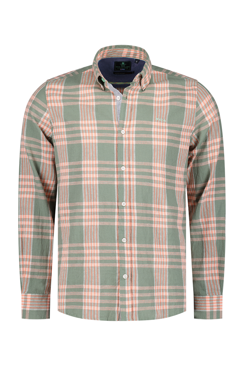 Geruit overhemd roze en groen - Mellow Army Geruit overhemd roze en groen - Mellow Army