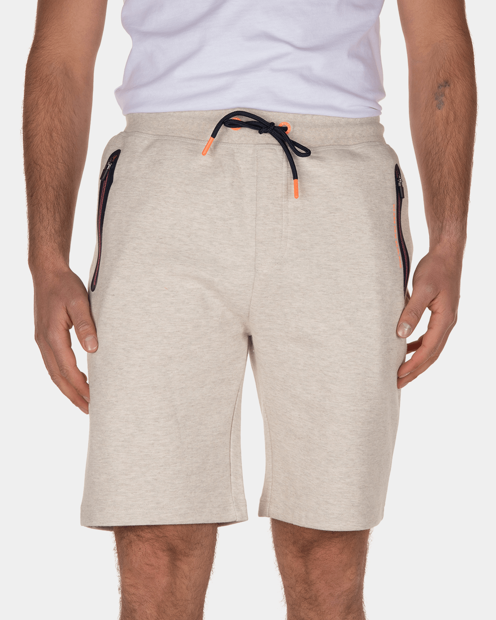 Pounui korte joggingbroek - Ecru Melange Pounui korte joggingbroek - Ecru Melange