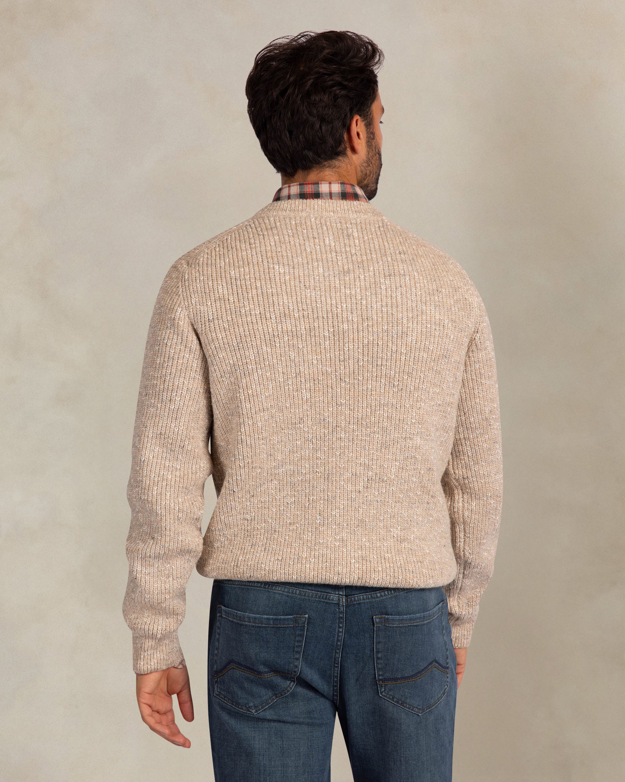 Ecru chunky knit pullover Ecru chunky knit pullover