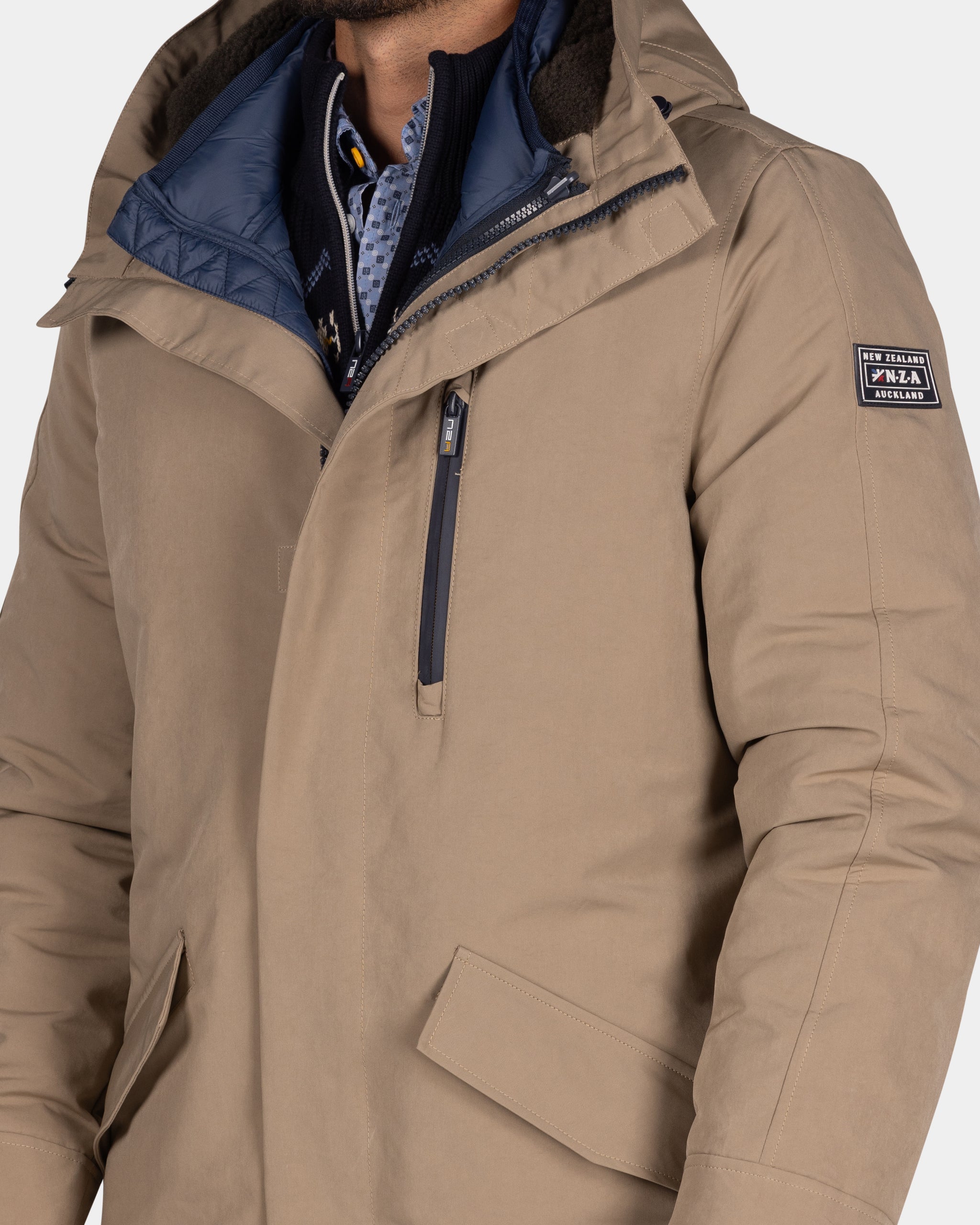 Parka acolchada de color marrón claro - Chestnut Parka acolchada de color marrón claro - Chestnut