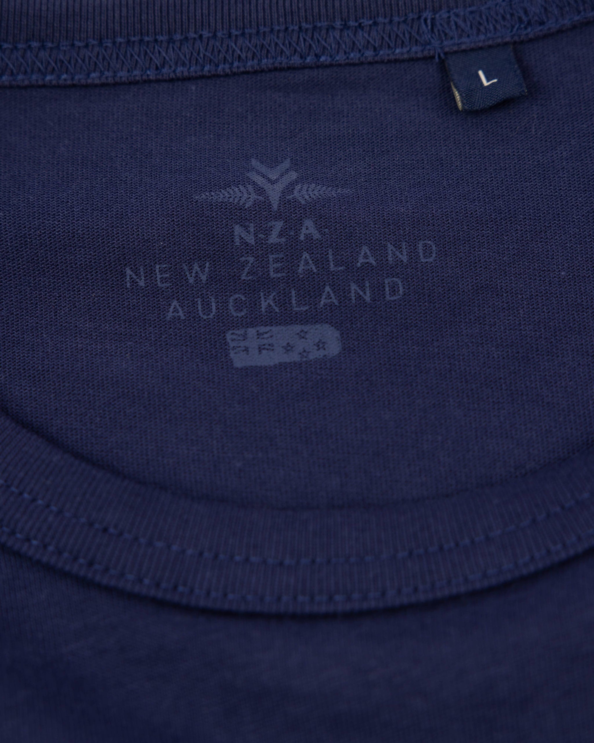 Blaues Baumwoll-Longsleeve Blaues Baumwoll-Longsleeve