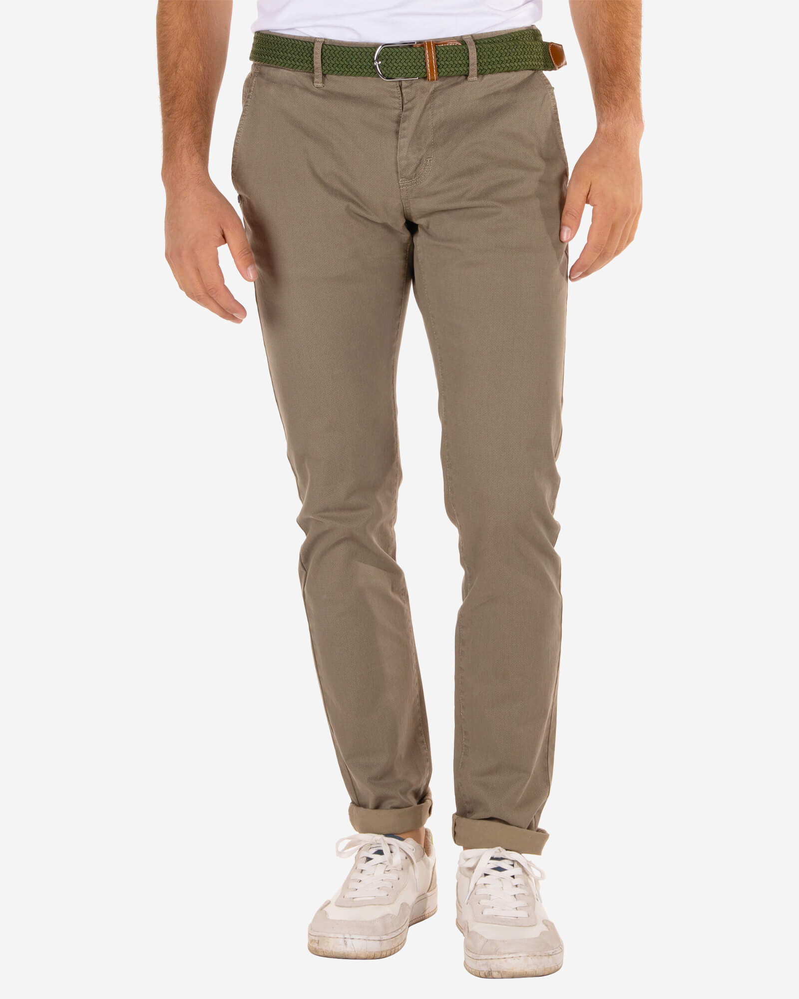 Napier Twill Stretch Print chino pants - Sand Stone Napier Twill Stretch Print chino pants - Sand Stone